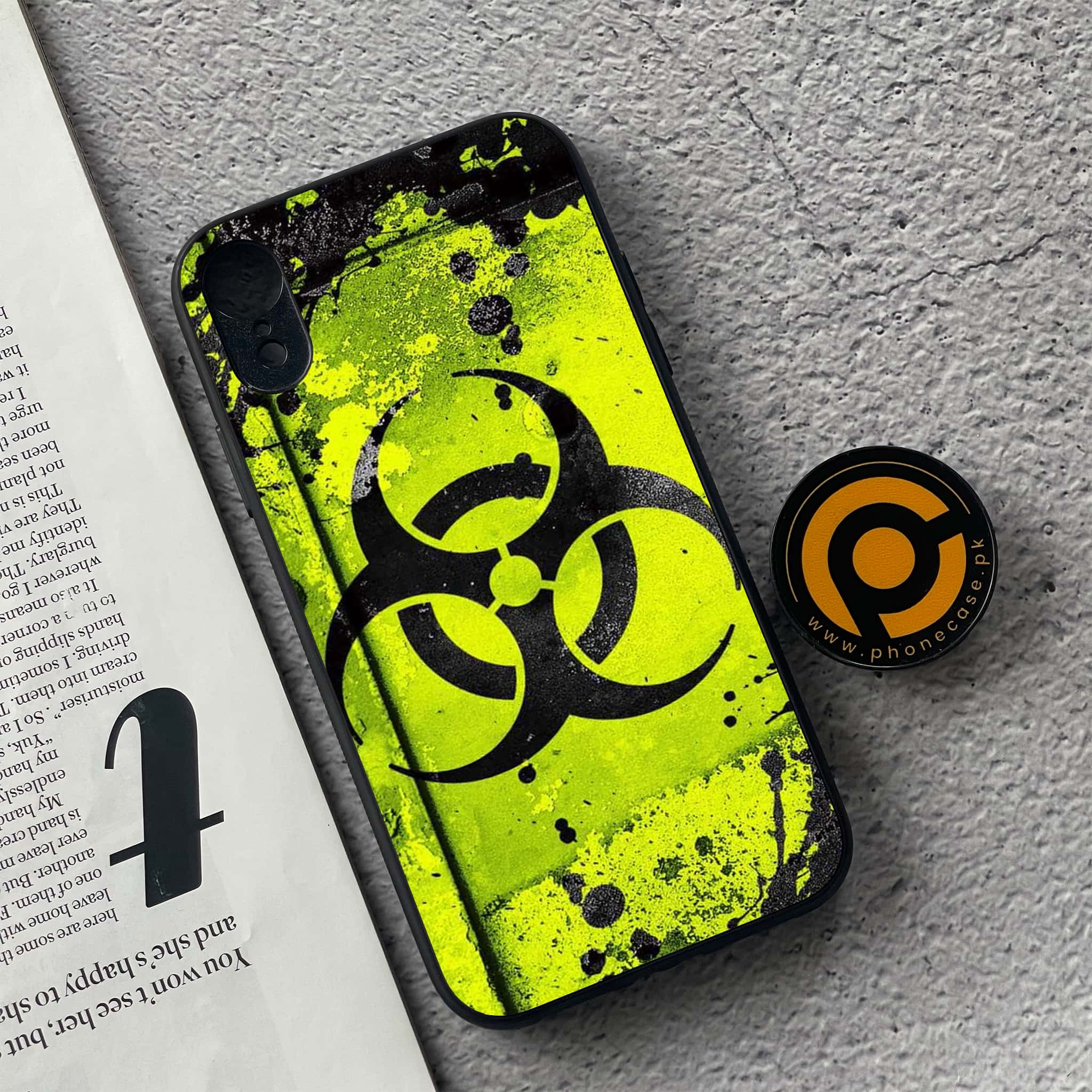 iPhone XR - Biohazard Sign Series - Premium Metal Printed soft Bumper shock Proof Case