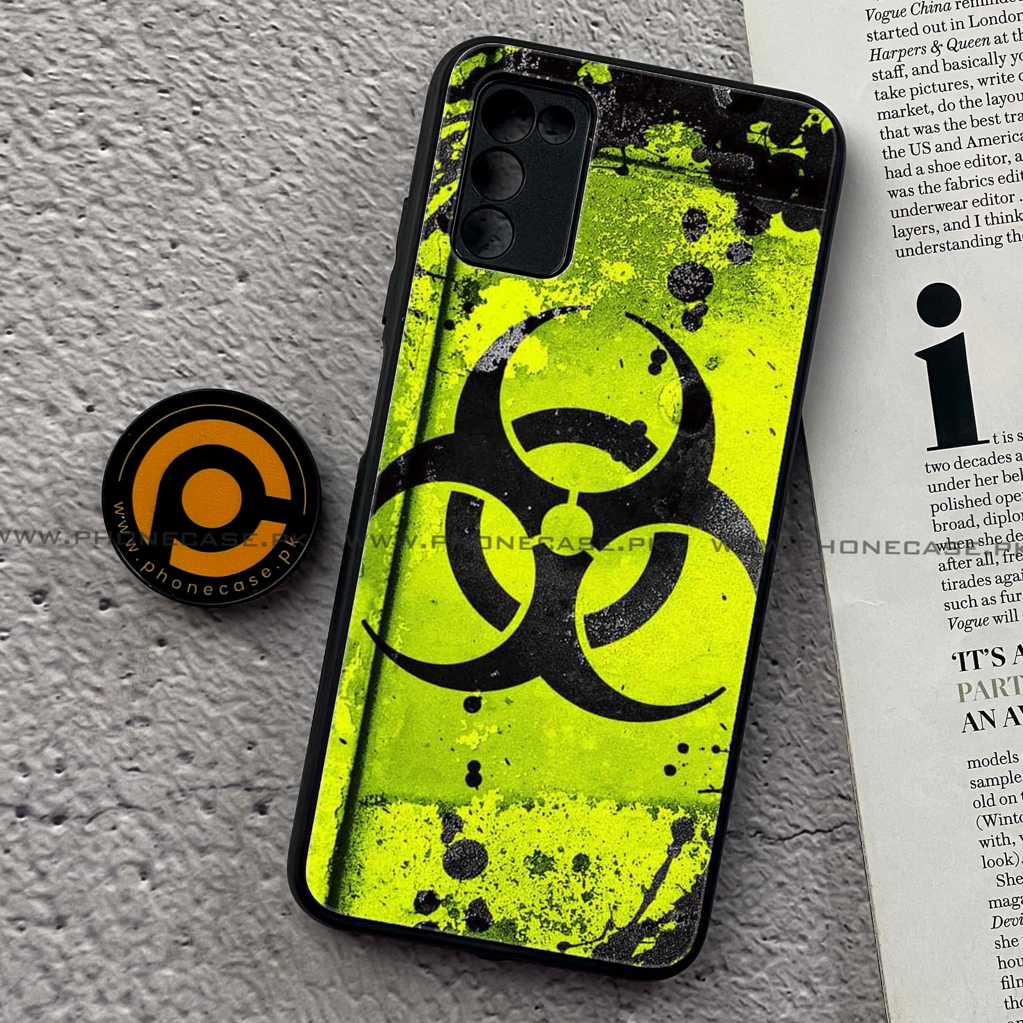 Samsung Galaxy A02s - Biohazard Sign Series  - Premium Printed Metal soft Bumper shock Proof Case