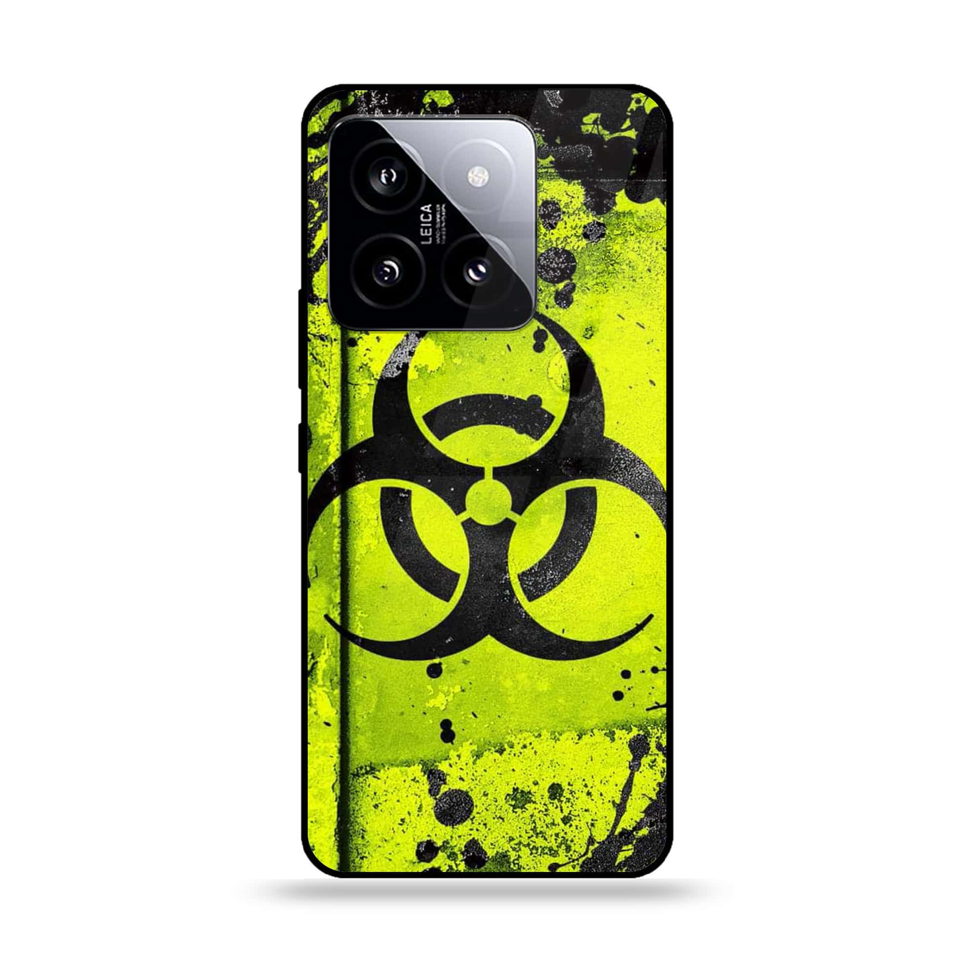 Xiaomi 14 - Biohazard Sign Series - Premium Printed Glass soft Bumper shock Proof Case