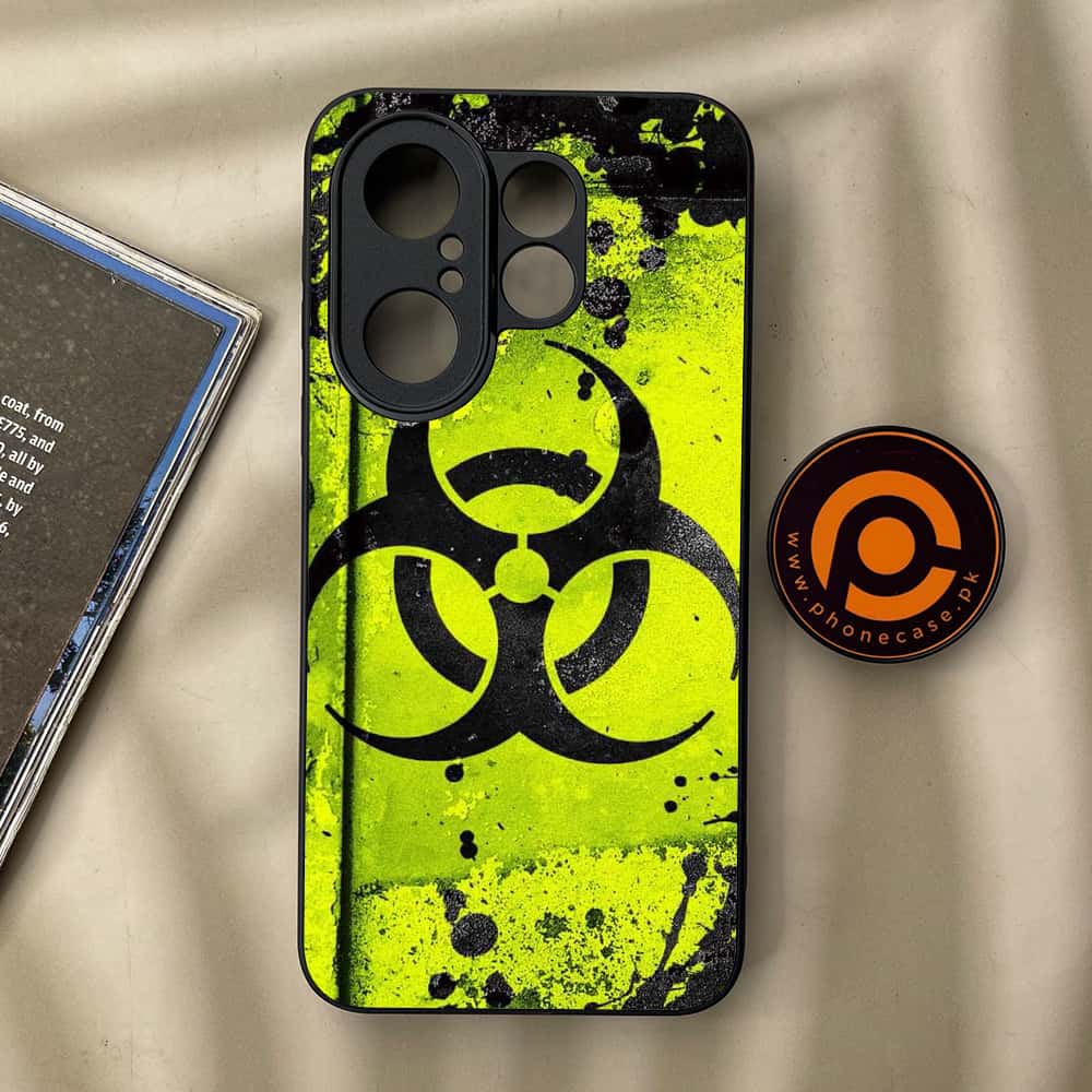 Vivo X200 FE - Biohazard Sign Series - Premium Metal Printed soft Bumper Shock Proof Case