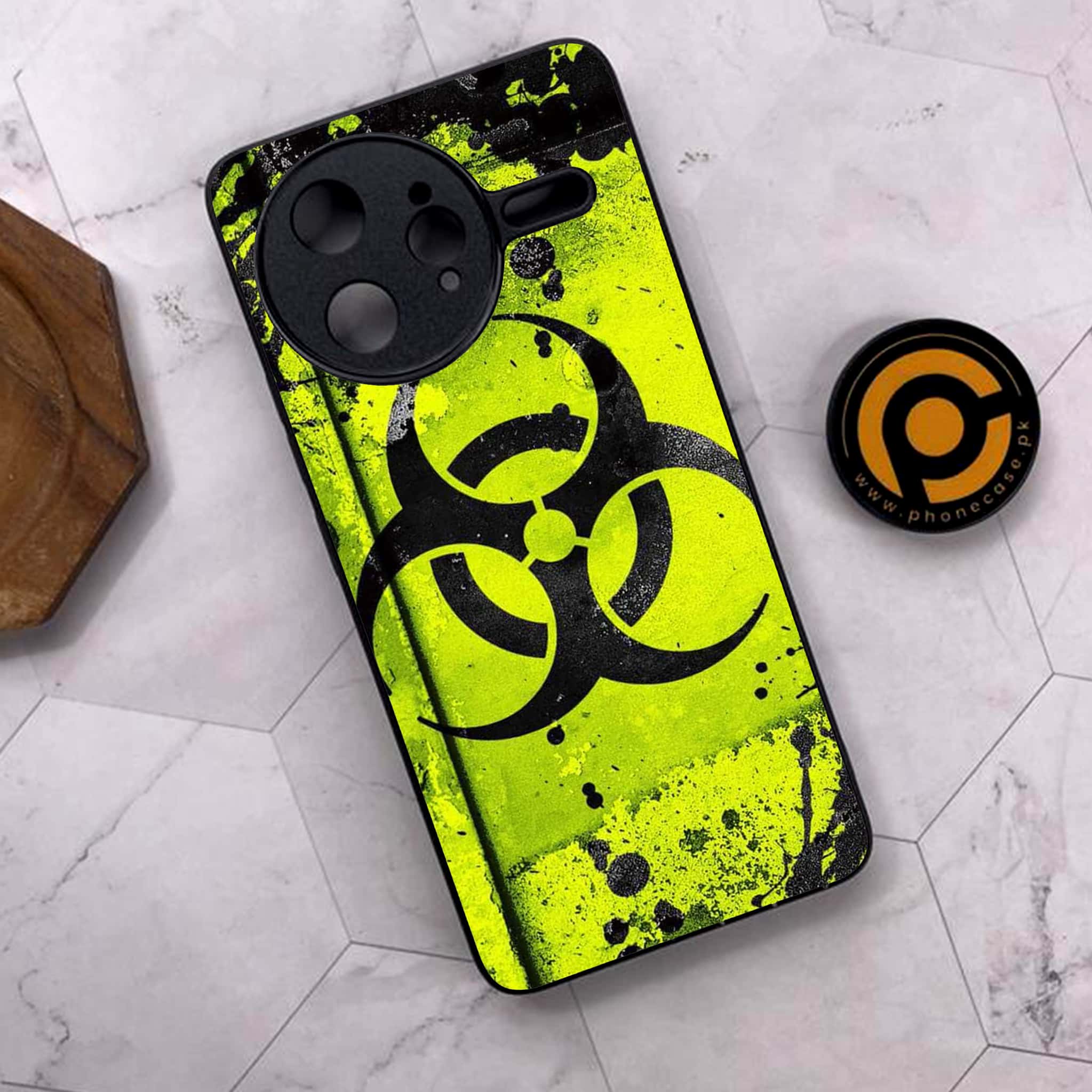 Xiaomi Poco F7 Ultra 5G - Biohazard Sign Series - Premium Metal Printed soft Bumper shock Proof Case