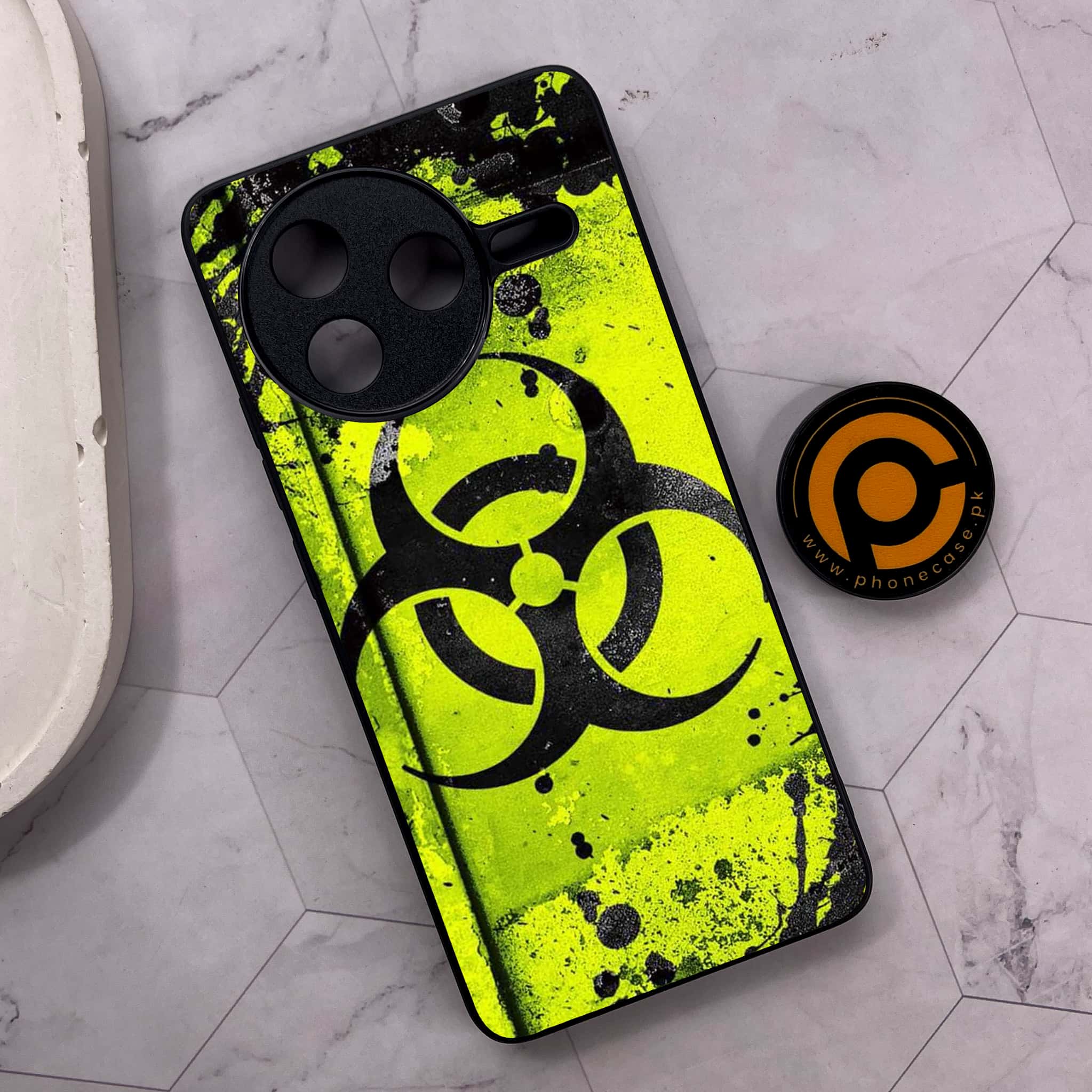 Xiaomi Poco F7 Pro 5G - Biohazard Sign Series - Premium Metal Printed soft Bumper shock Proof Case