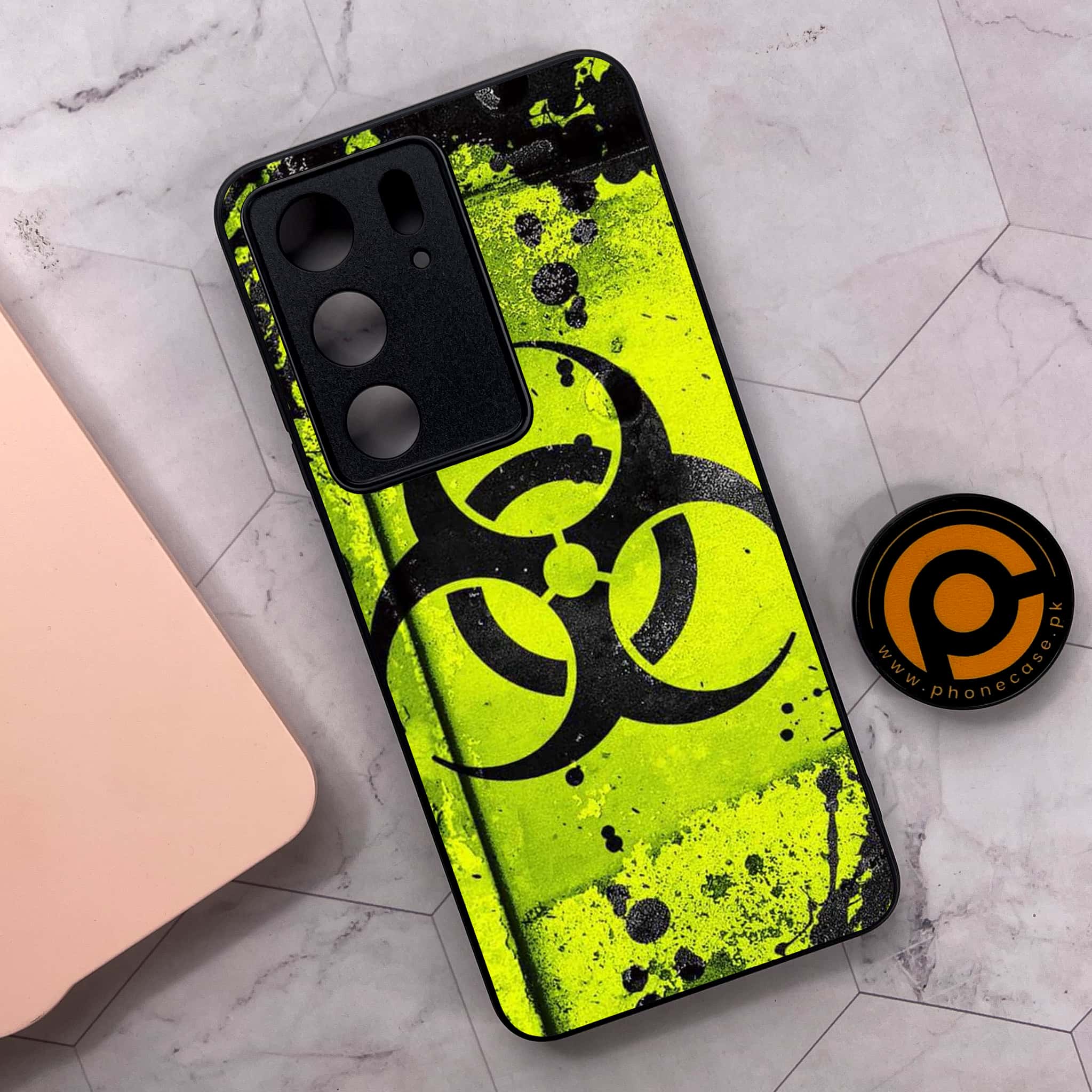Realme C75x 4G - Biohazard Sign Series - Premium Metal Printed soft Bumper shock Proof Case