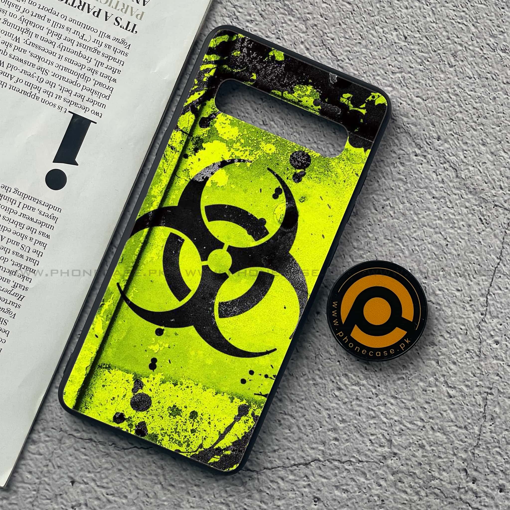 Samsung Galaxy S10 5G  - Biohazard Sign - Premium Printed Glass soft Bumper shock Proof Case