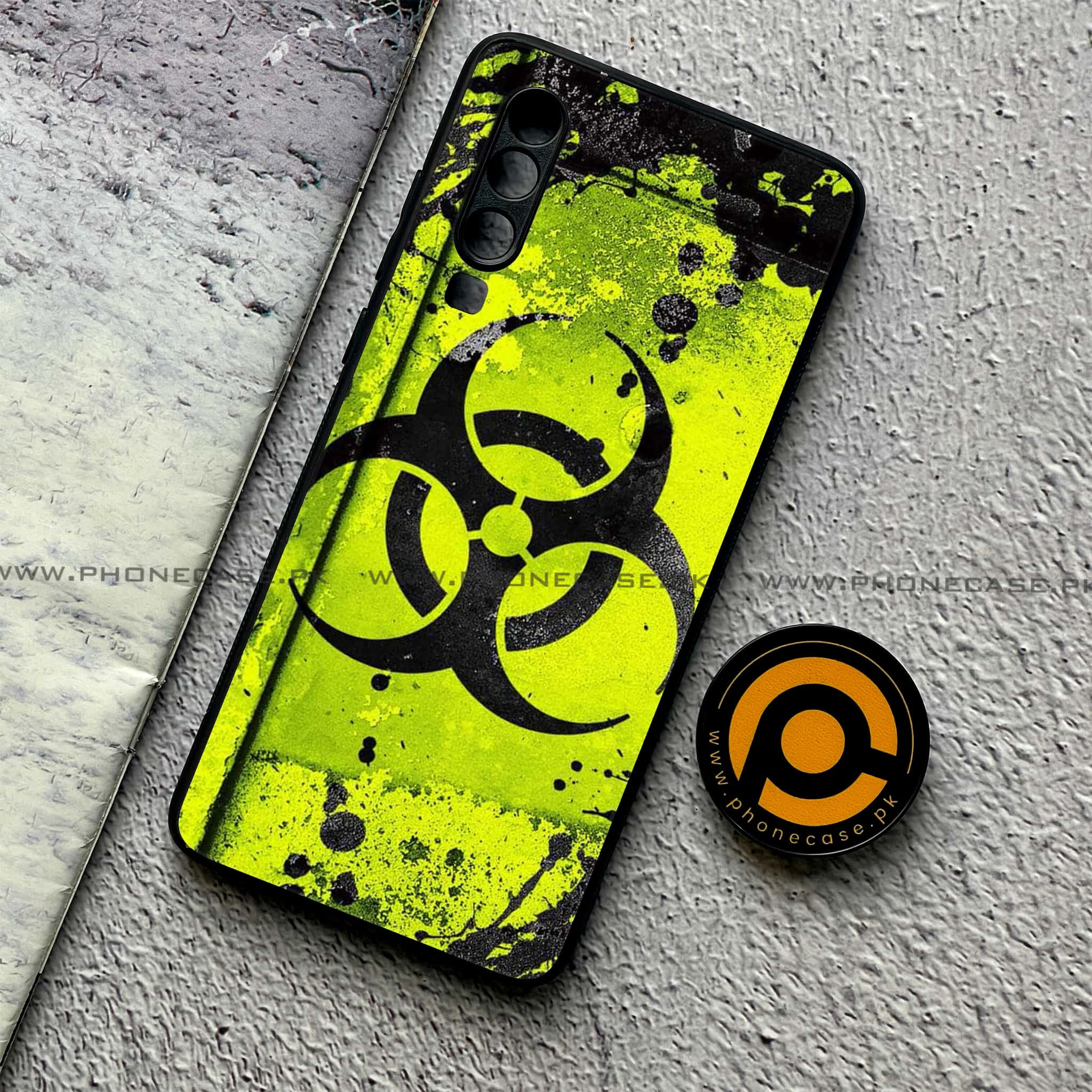 Huawei P30 - Biohazard Sign Series - Premium Printed Glass soft Bumper shock Proof Case