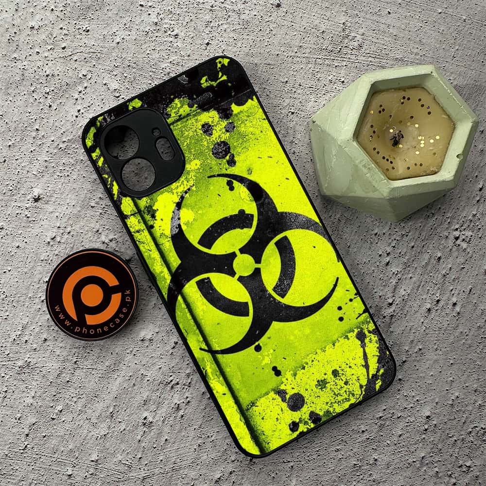 Nothing Phone 2 - Biohazard Sign Series - Premium Metal  Printed soft Bumper shock Proof Case