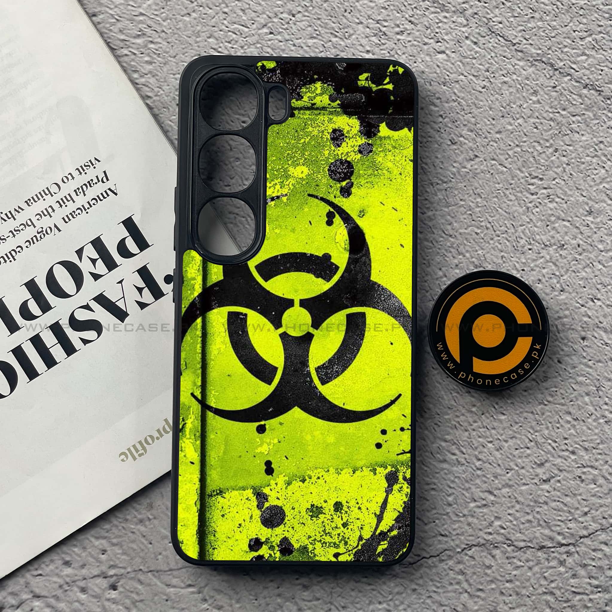 Vivo Y200 4G - Biohazard Sign Series - Premium Metal Printed soft Bumper Shock Proof Case