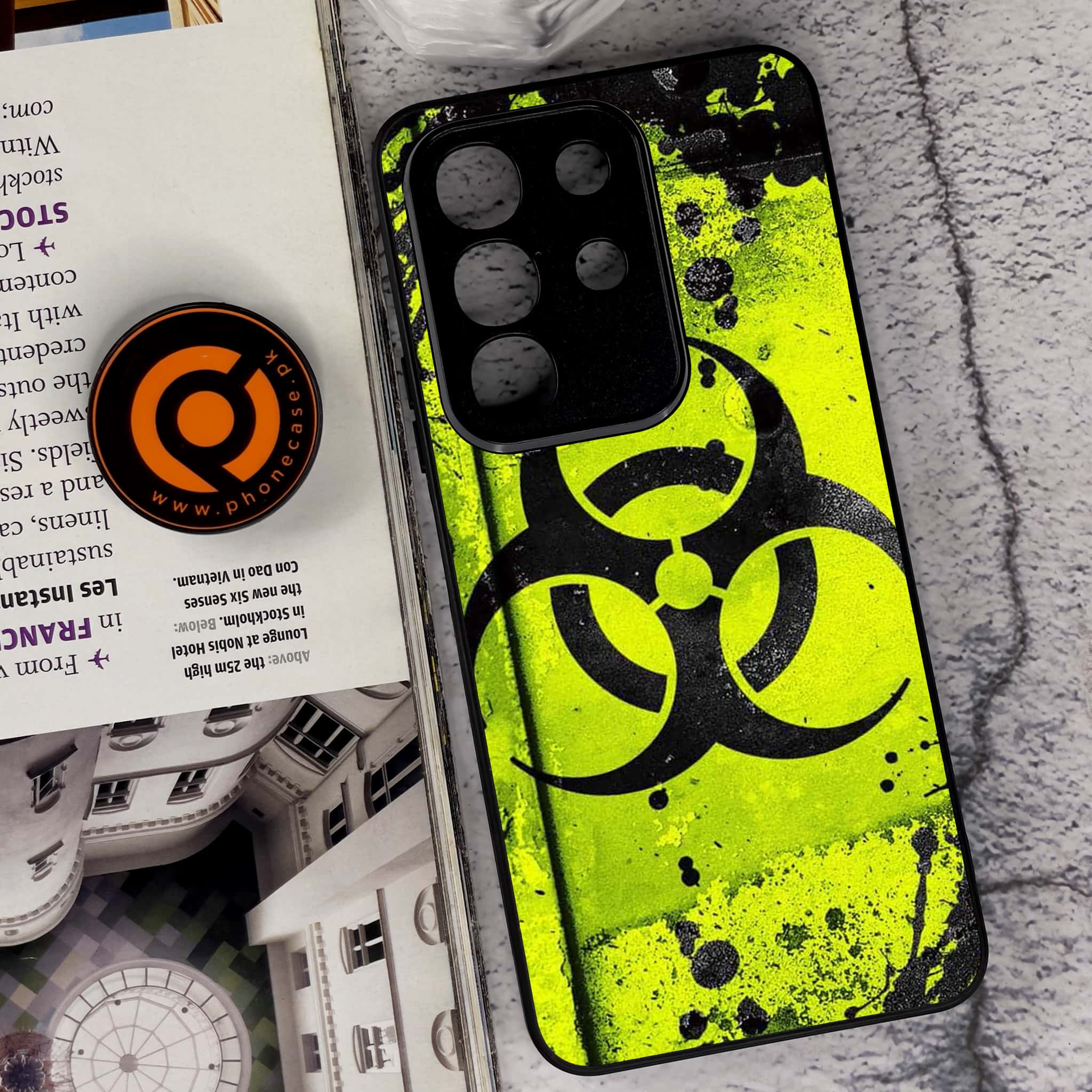 Vivo Y29 4G - Biohazard Sign Series - Premium Metal Printed soft Bumper Shock Proof Case