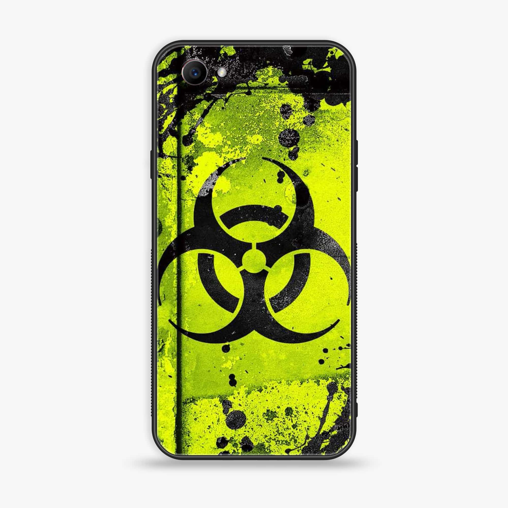 Oppo F7 Youth - Biohazard Sign Series - Premium Printed Glass soft Bumper shock Proof Case