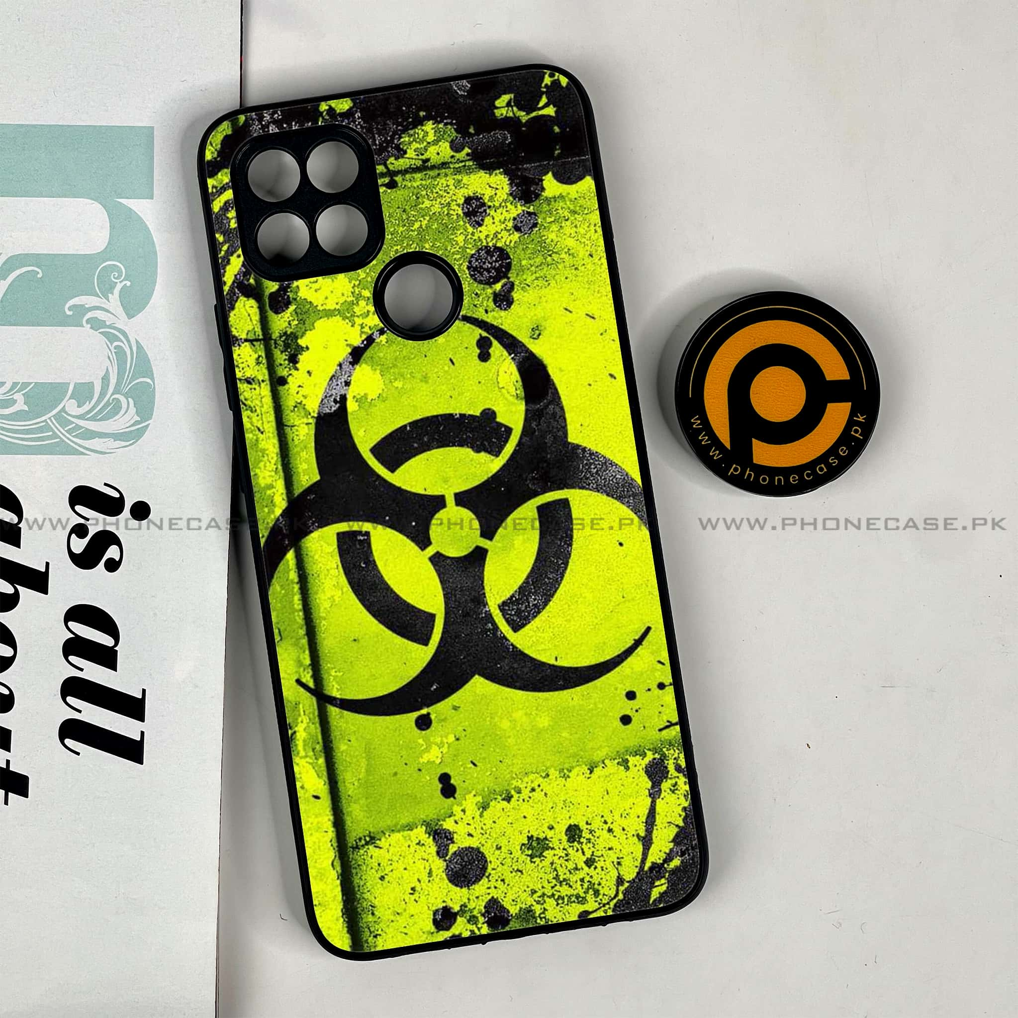 Oppo A15s - Biohazard Sign Series - Premium Printed Glass soft Bumper shock Proof Case