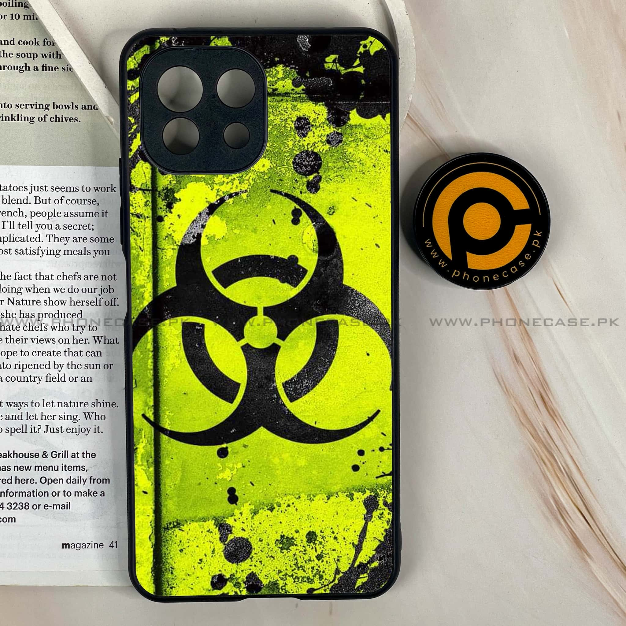 Mi 11 Lite - Biohazard Sign Series - Premium Printed Glass soft Bumper shock Proof Case