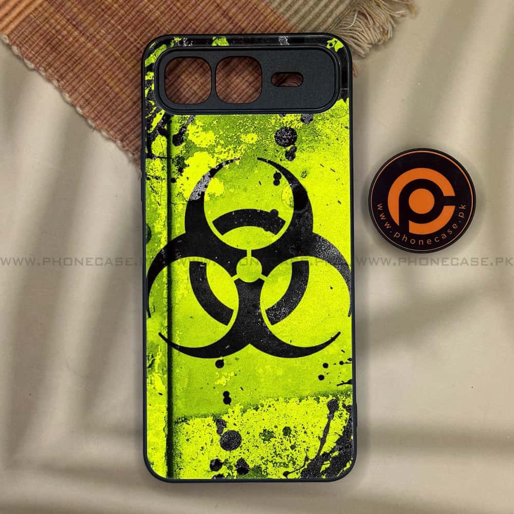 Infinix Smart 10 Plus - Biohazard Sign Series - Premium Metal Printed soft Bumper shock Proof Case