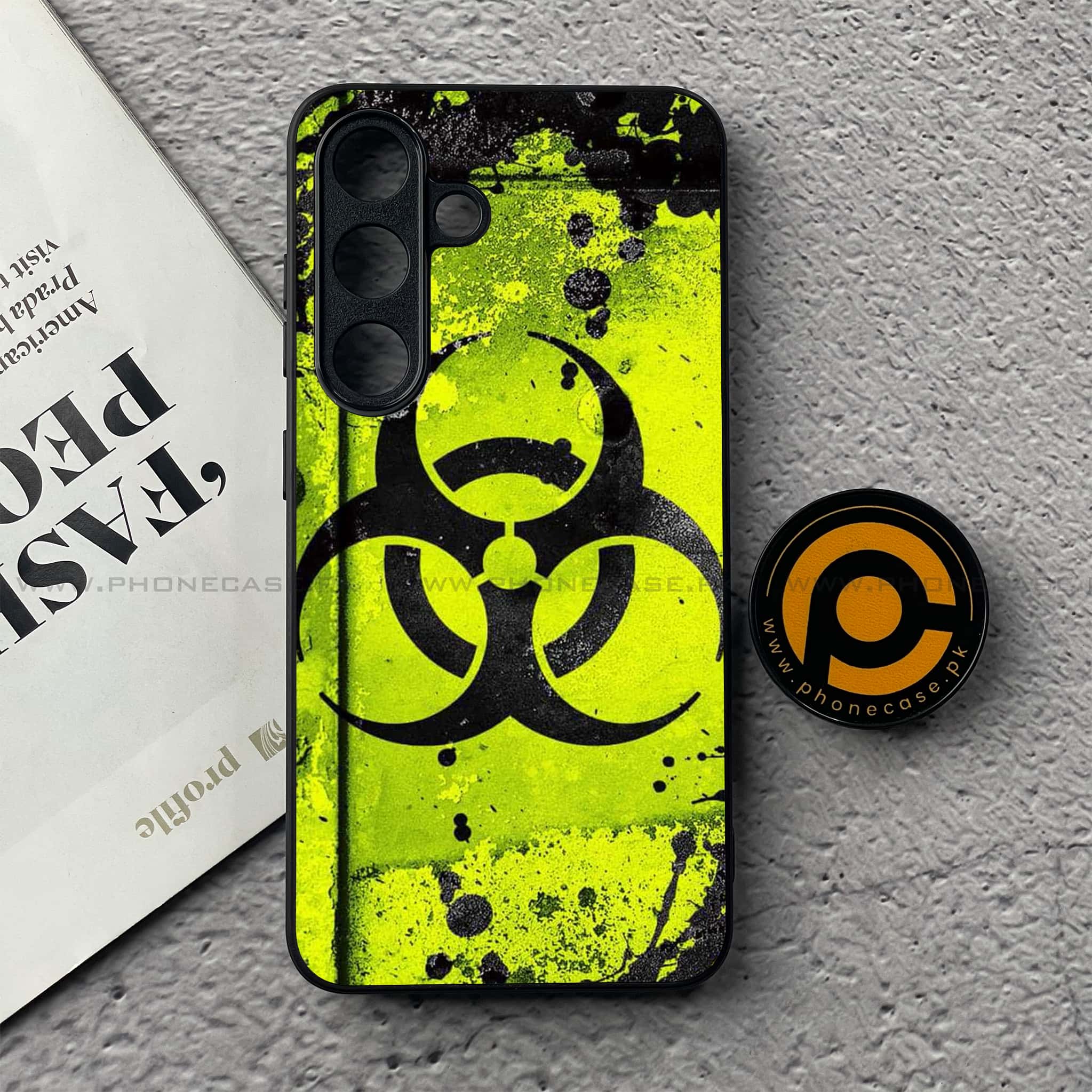 Samsung Galaxy S25 FE - Biohazard Sign Series - Premium Metal Printed soft Bumper shock Proof Case