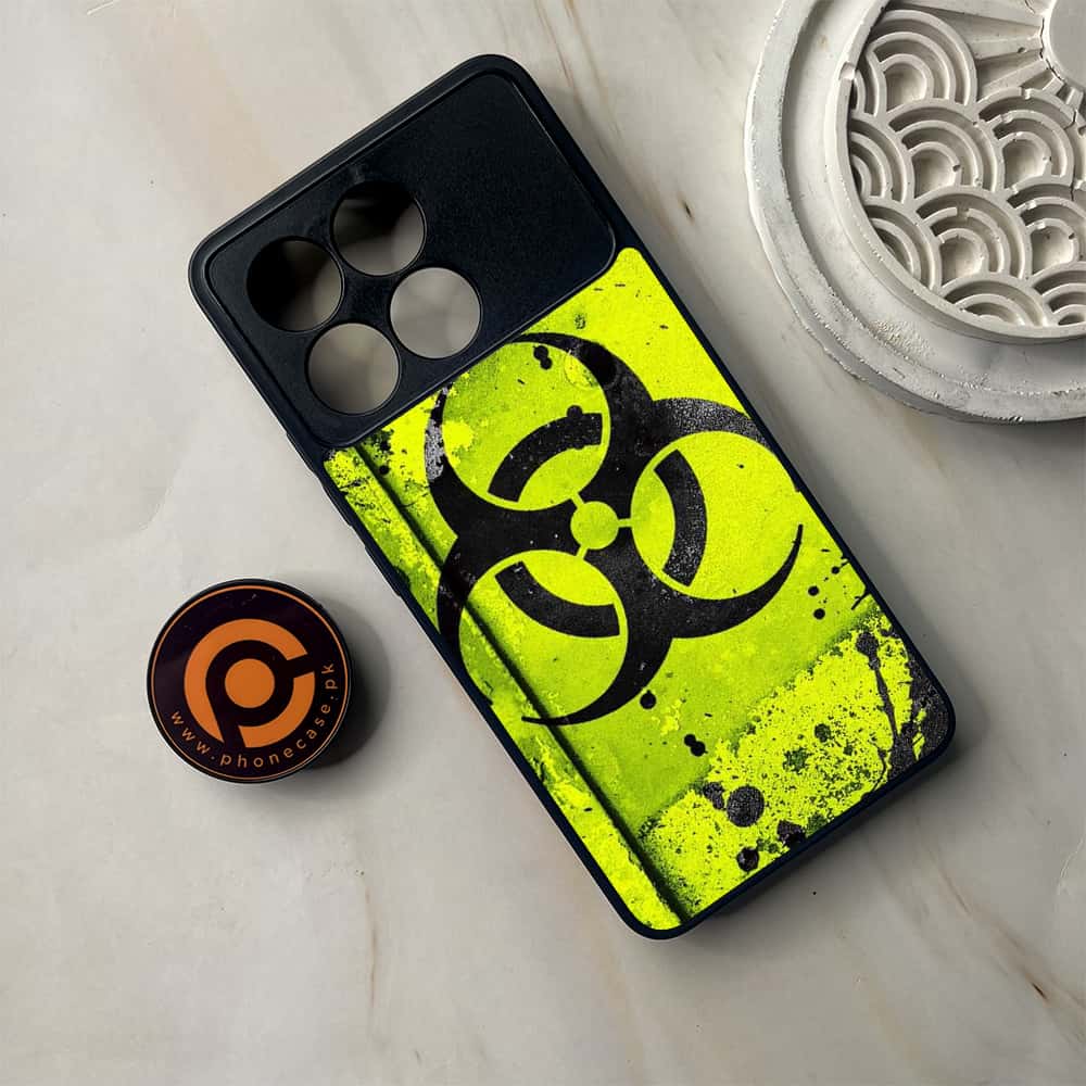 Xiaomi Poco F6 Pro - Biohazard Sign Series - Premium Metal Printed soft Bumper shock Proof Case
