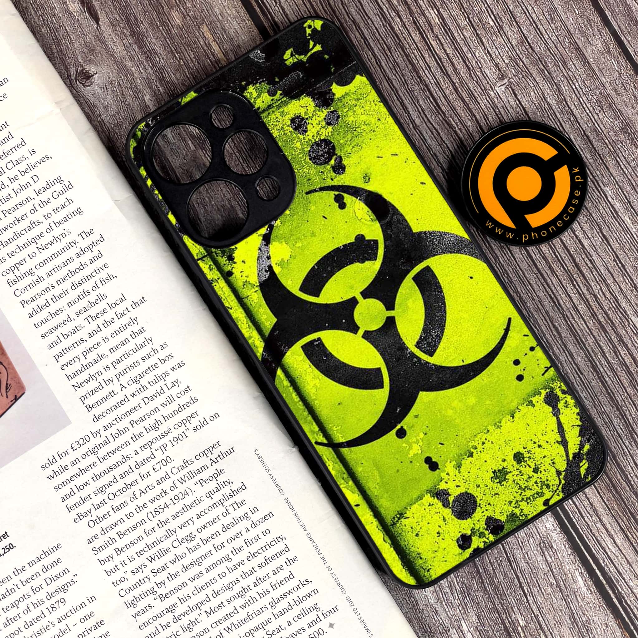 Xiaomi Redmi 12 - Biohazard Sign Series - Premium Printed Glass soft Bumper shock Proof Case