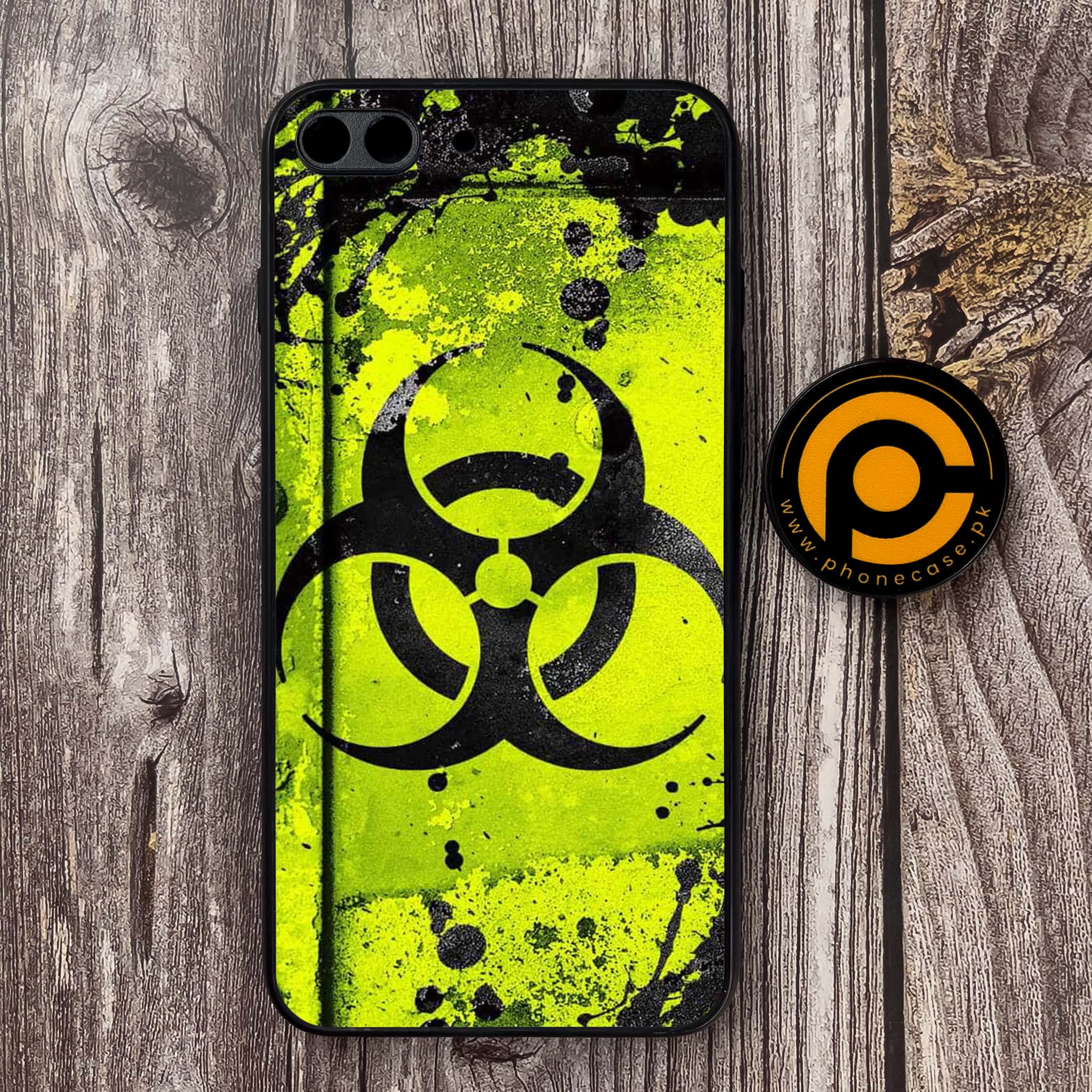 iPhone 7 Plus - Biohazard Sign Series - Premium Metal Printed soft Bumper shock Proof Case