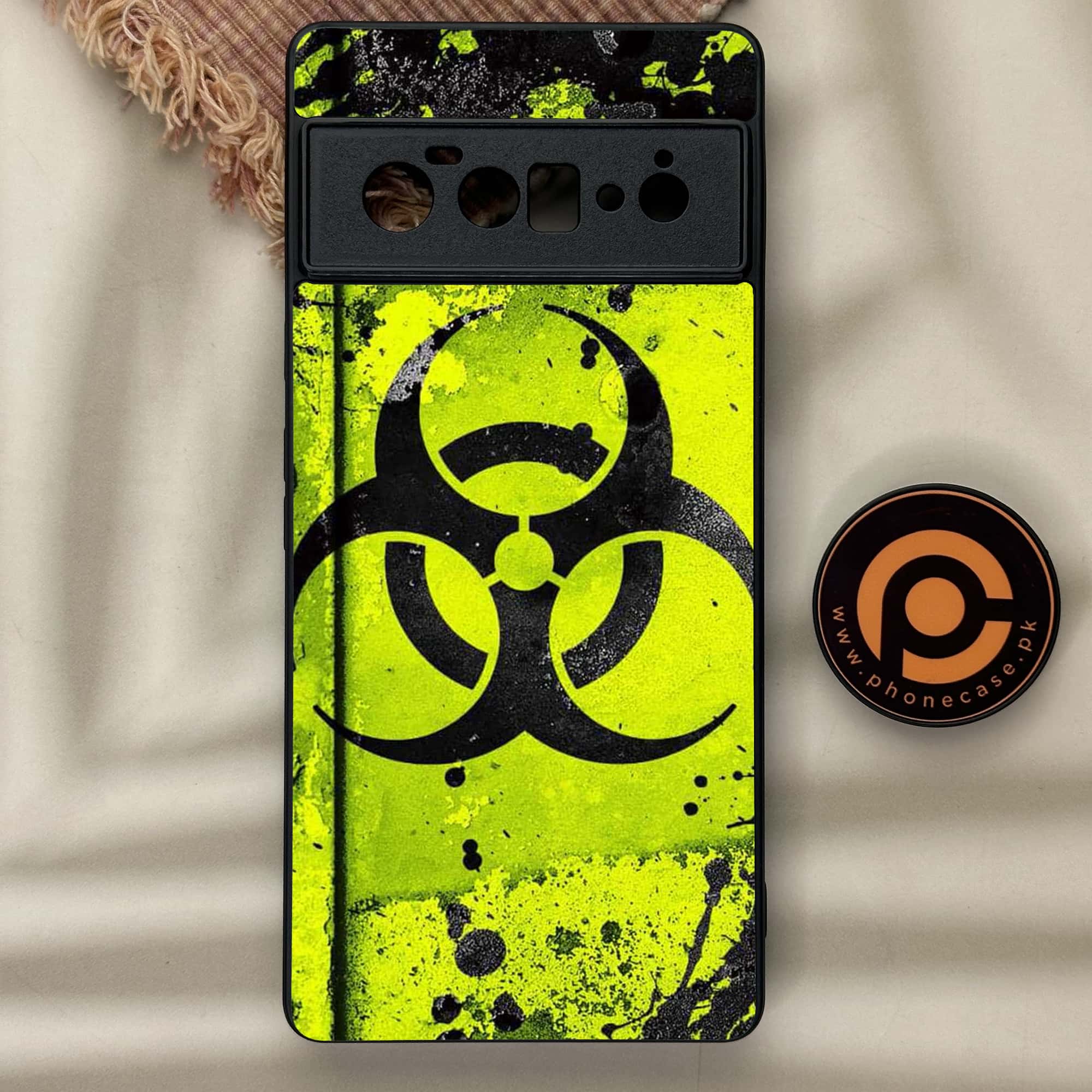 Google Pixel 6 Pro - Biohazard Sign Series - Premium Metal Printed soft Bumper Shock Proof Case