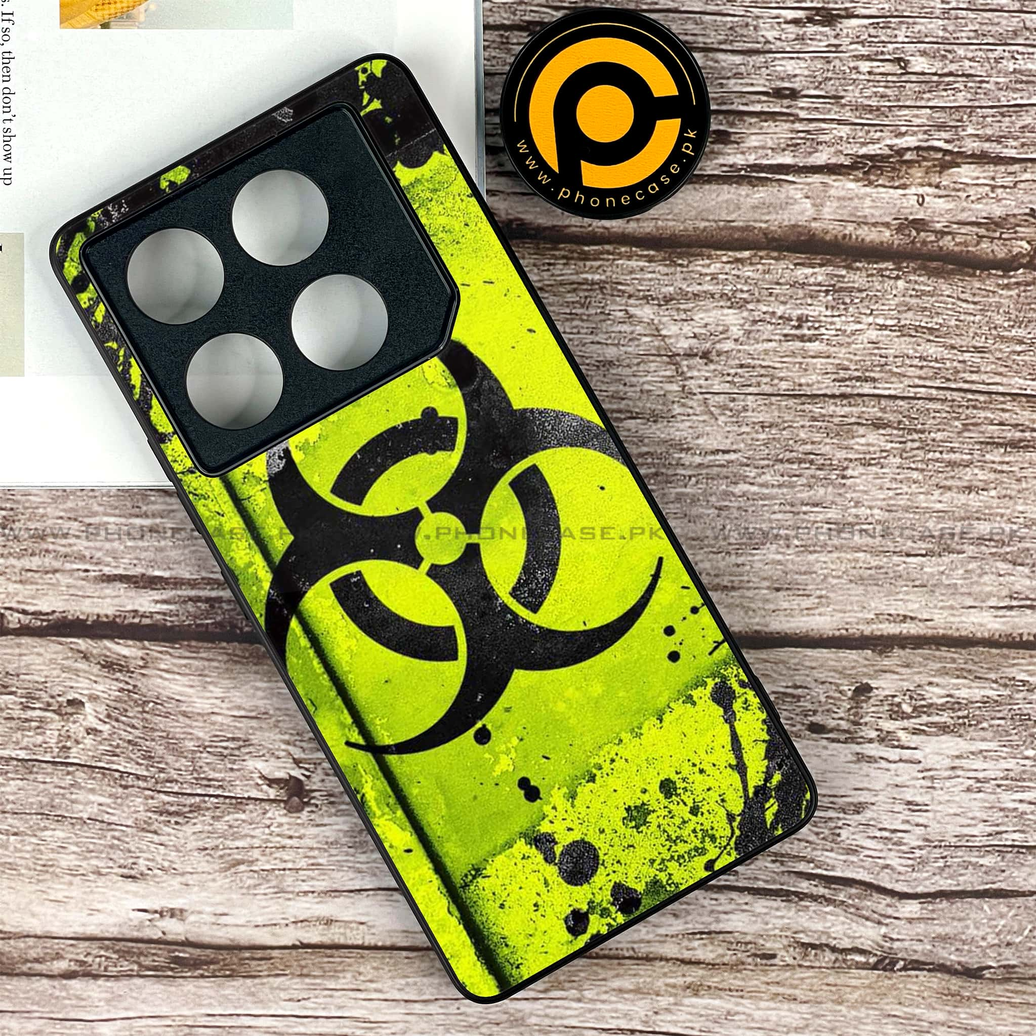 Infinix GT 20 Pro - Biohazard Sign Series - Premium Printed Glass soft Bumper shock Proof Case