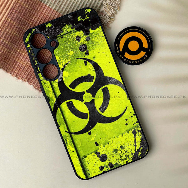 Samsung Galaxy A54 - Biohazard Sign Design 9  - Premium Printed Glass soft Bumper shock Proof Case CS-24744