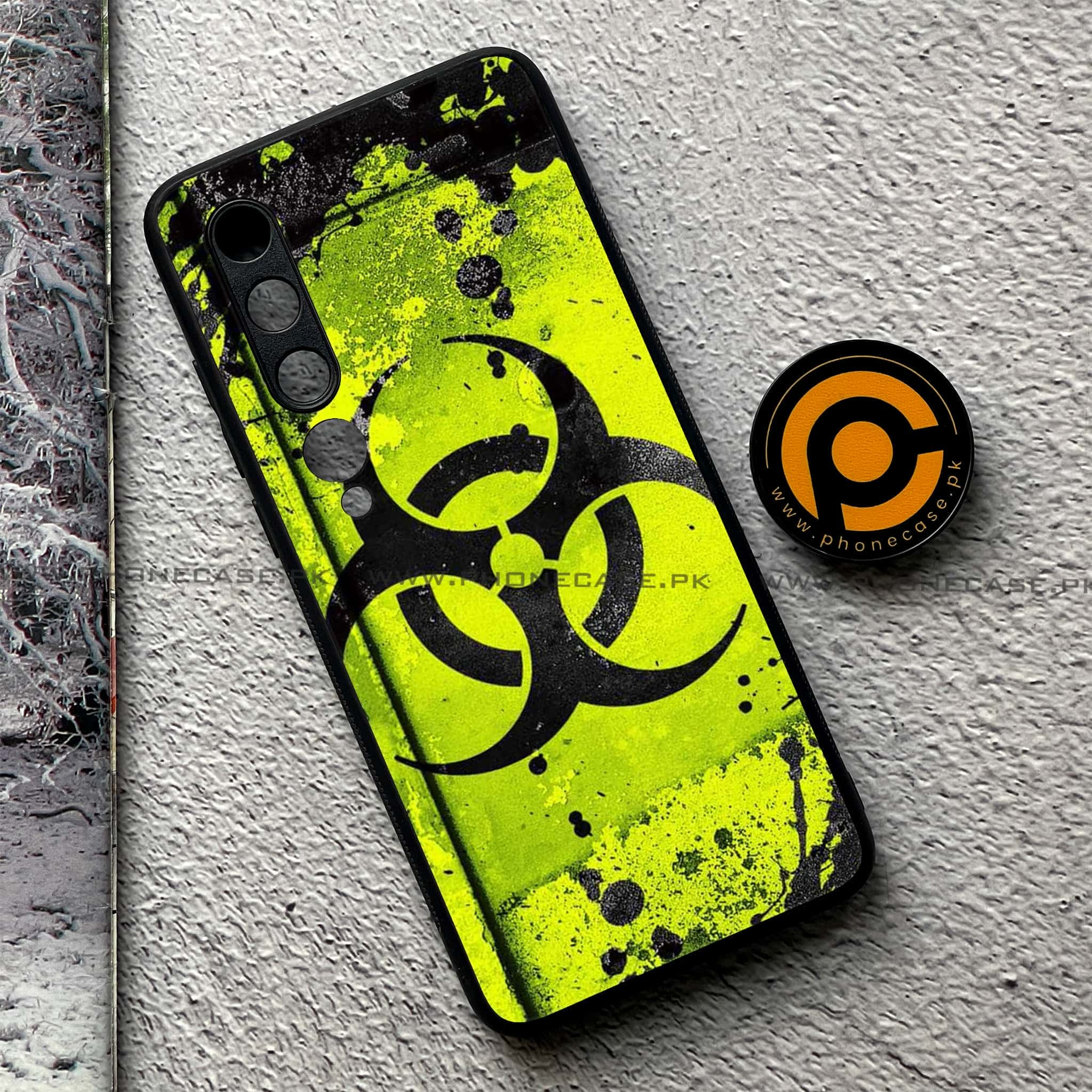 Xiaomi Mi 10 - Biohazard Sign Series - Premium Printed Glass soft Bumper shock Proof Case