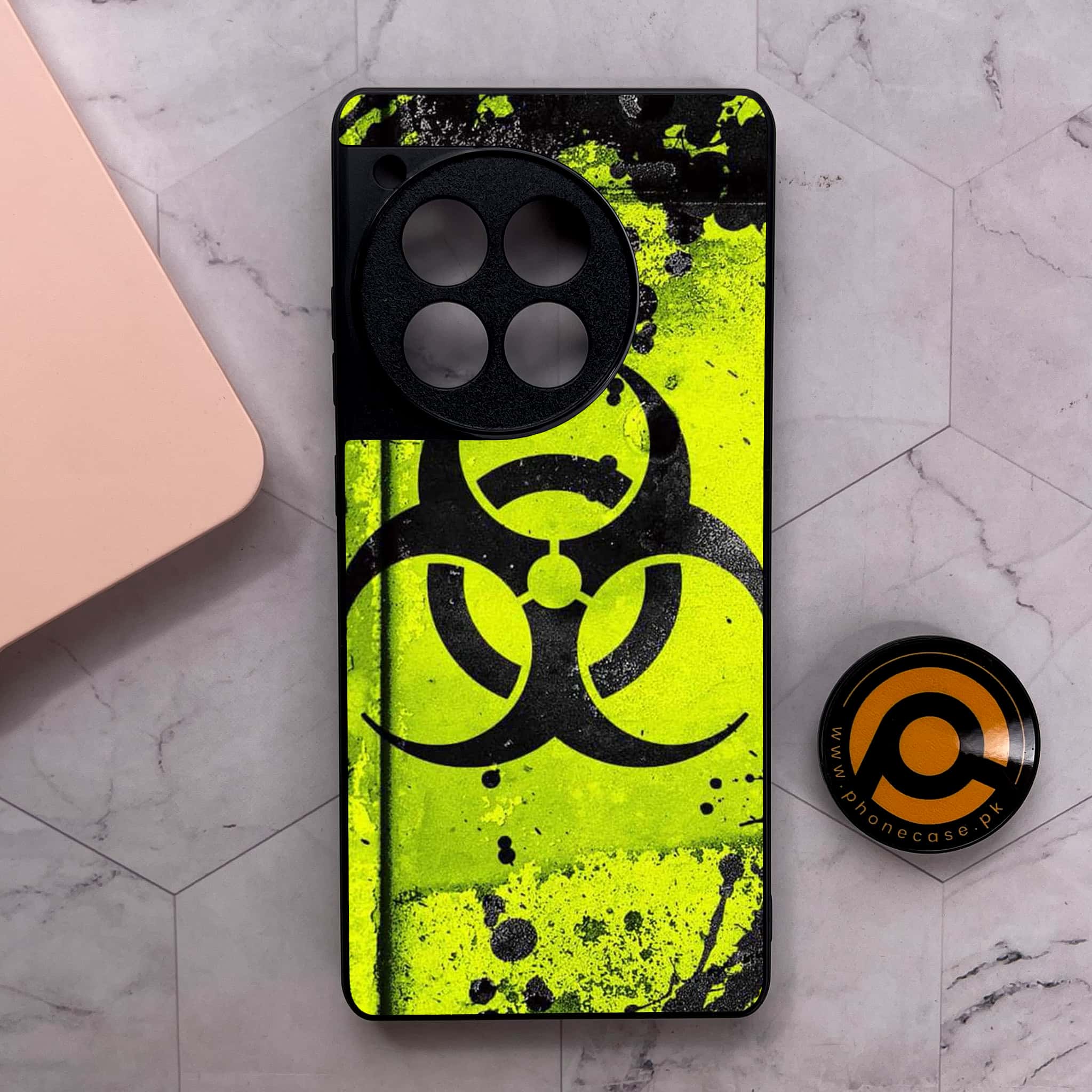 OnePlus 12R - Biohazard Sign Series - Premium Metal Printed soft Bumper shock Proof Case