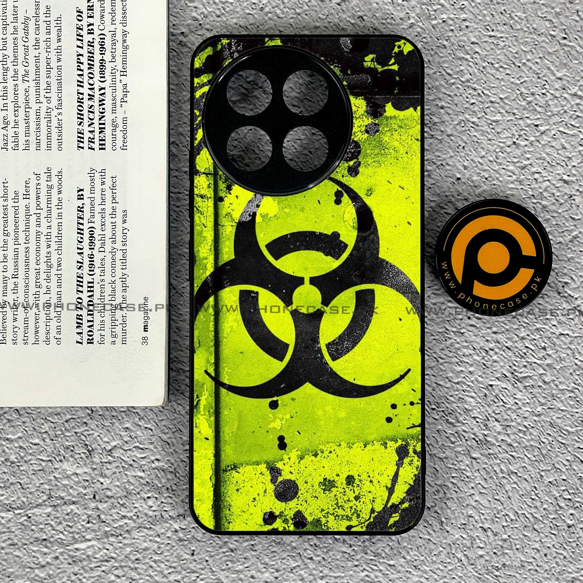 Tecno Spark 30 Pro - Biohazard Sign Series - Premium Printed Glass soft Bumper shock Proof Case