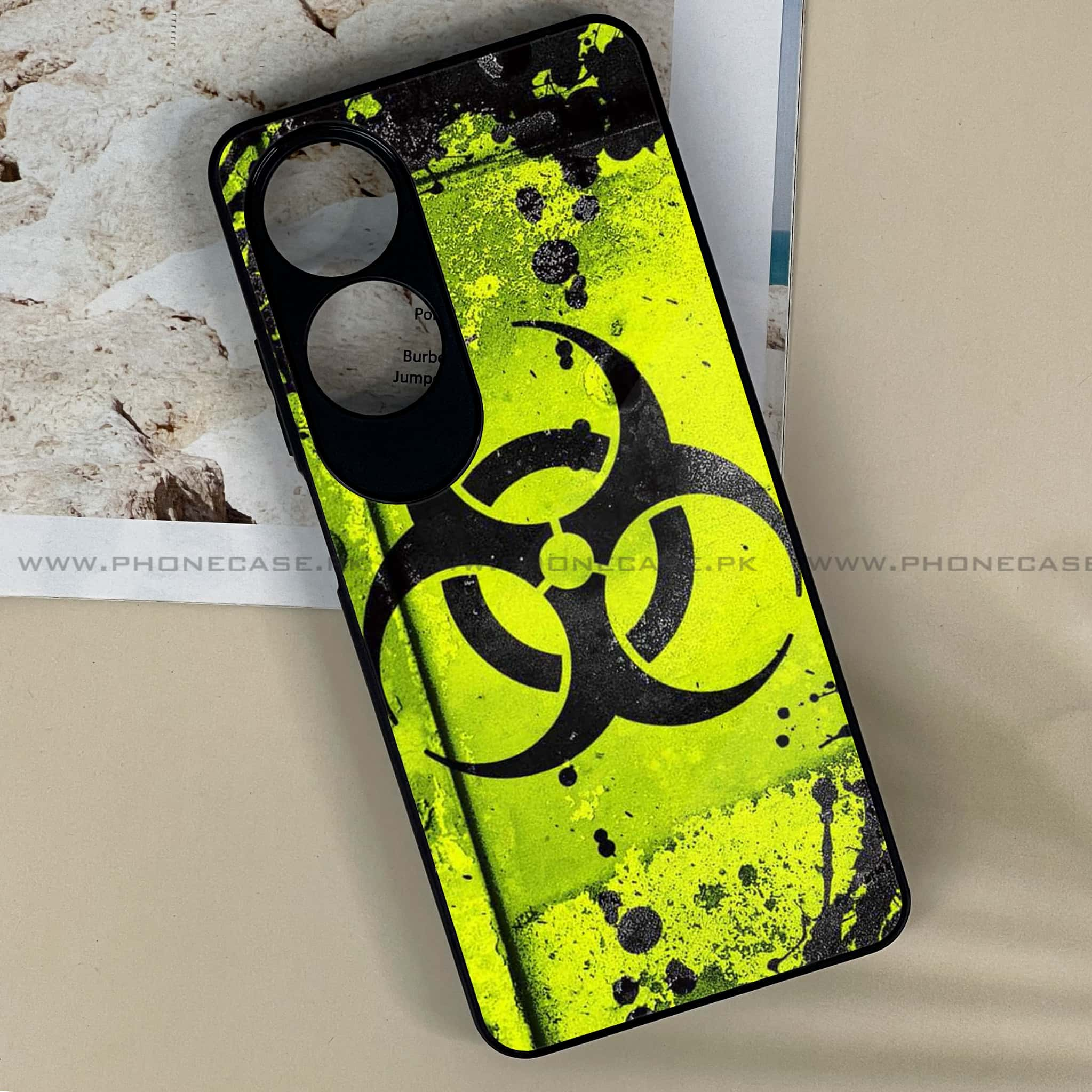 Oppo A60 - Biohazard Sign Series - Premium Printed Metal soft Bumper shock Proof Case