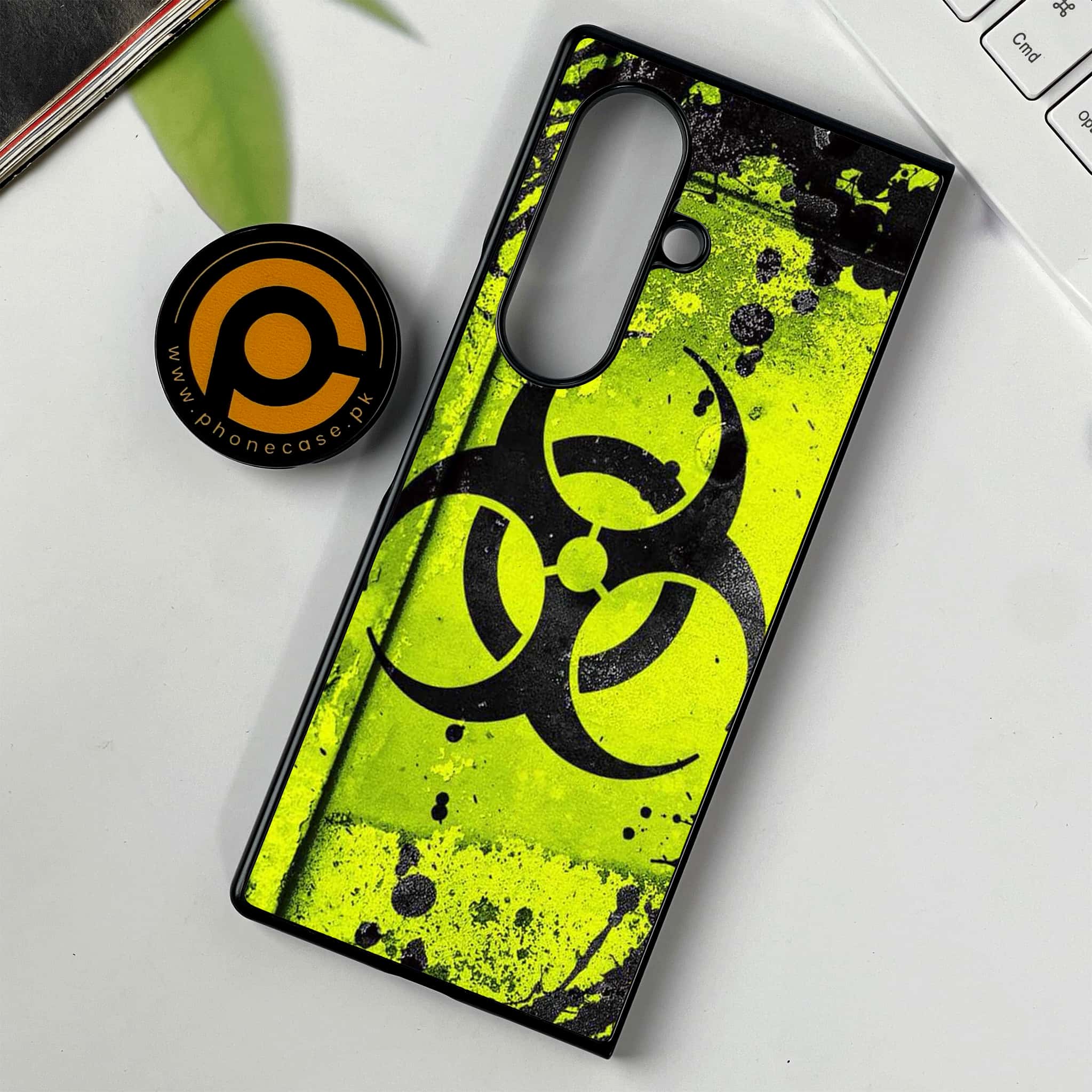 Samsung Galaxy Z Fold 7 - Biohazard Sign Series - Premium Metal Printed soft Bumper shock Proof Case