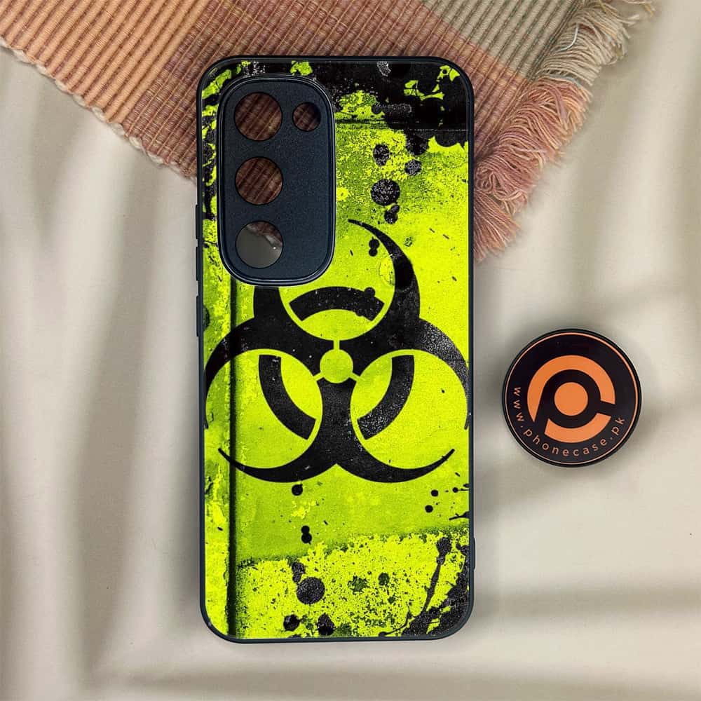 Tecno Spark 40 Pro Plus - Biohazard Sign Series - Premium Metal Printed soft Bumper shock Proof Case