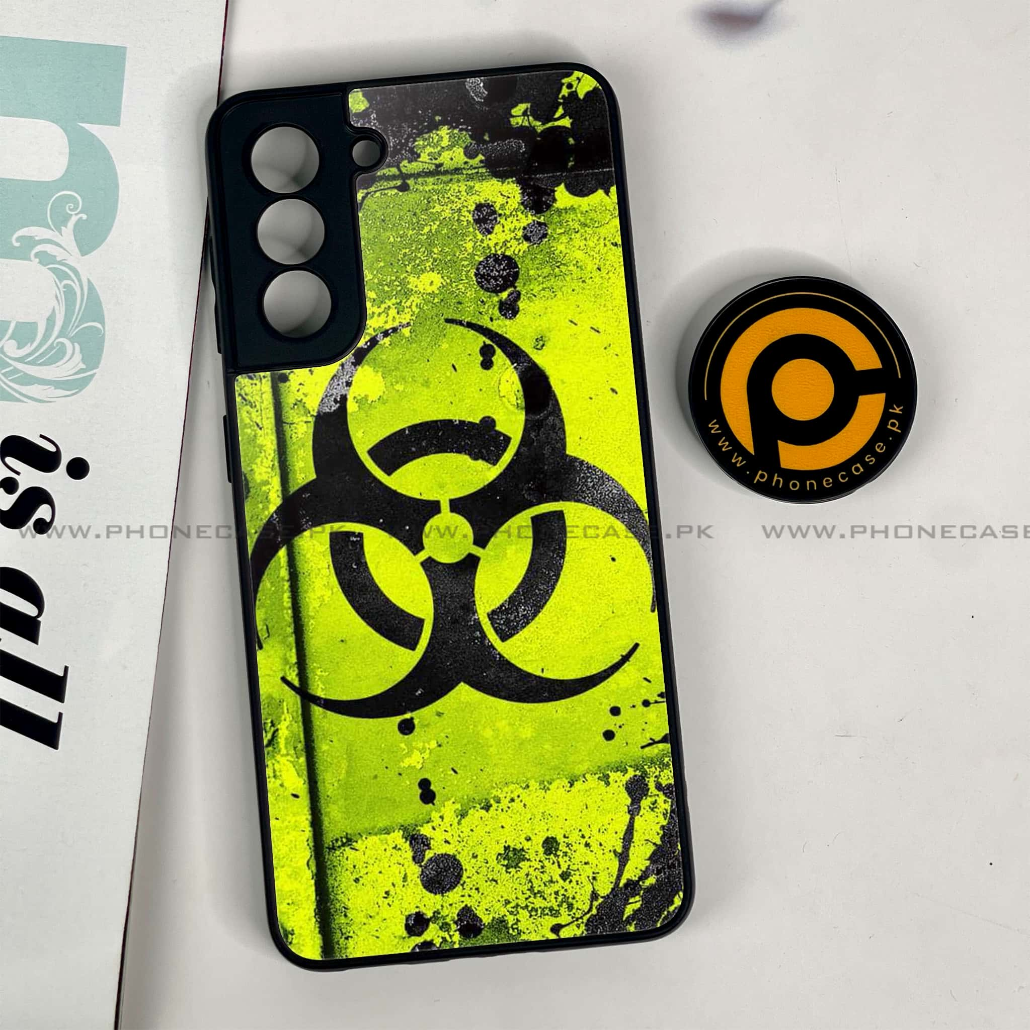 Samsung Galaxy S21 - Biohazard Sign Series - Premium Printed Glass soft Bumper shock Proof Case