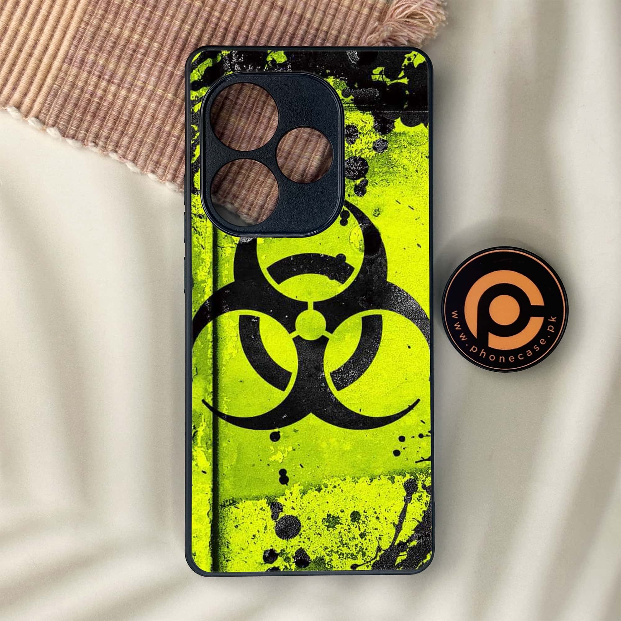 Realme GT 6 - Biohazard Sign Series - Premium Metal Printed soft Bumper shock Proof Case