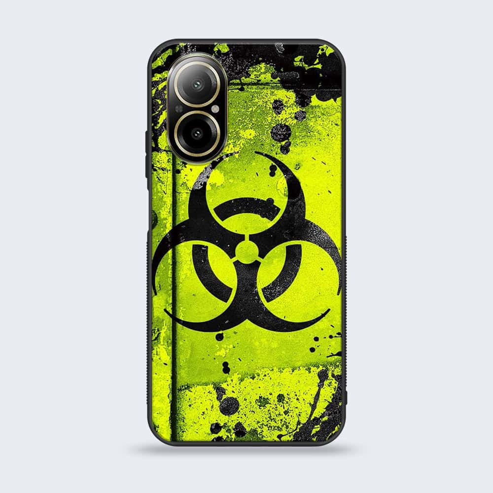 Realme C67 - Biohazard Sign Series - Premium Printed Glass soft Bumper shock Proof Case