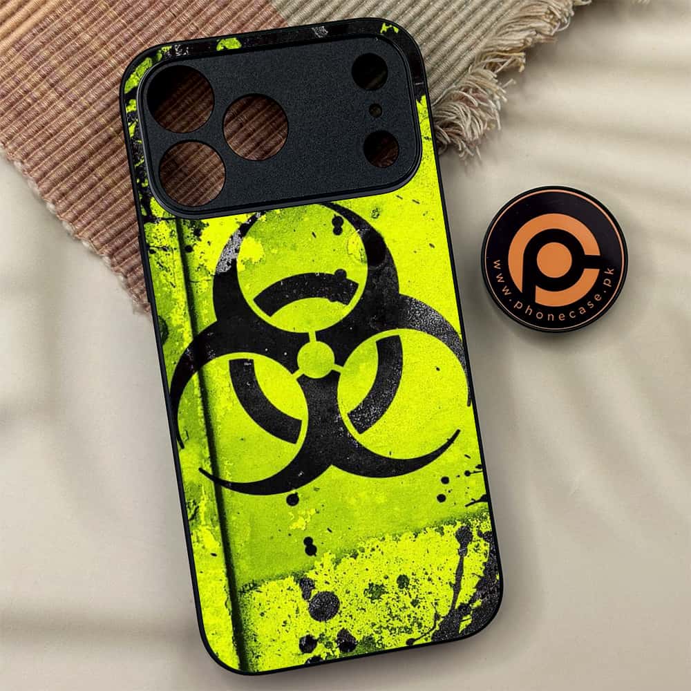 iPhone 17 Pro Max - Biohazard Sign Series - Premium Metal Printed soft Bumper shock Proof Case