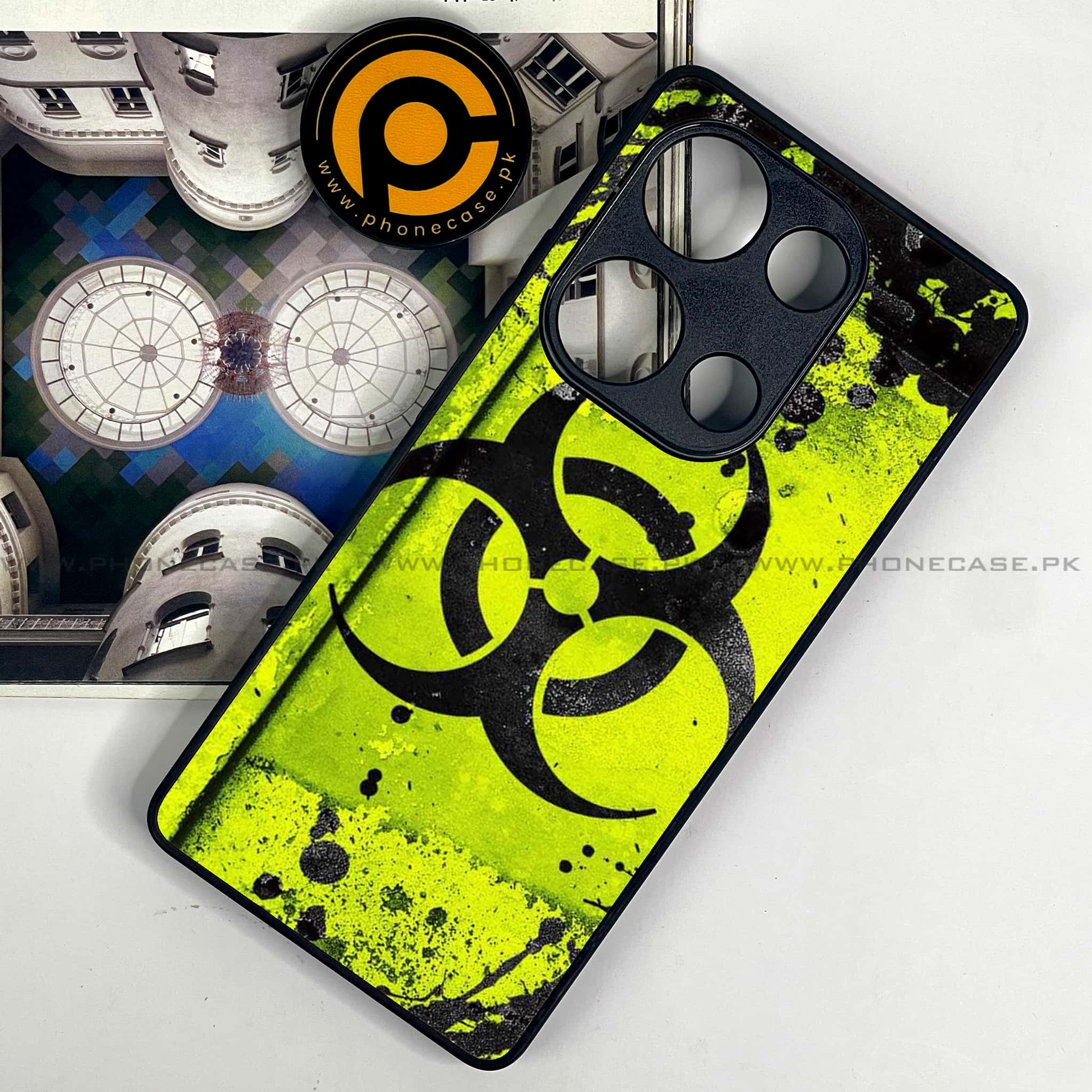 Redmi Note 13 Pro 4G - Biohazard Sign Series - Premium Metal Printed soft Bumper shock Proof Case