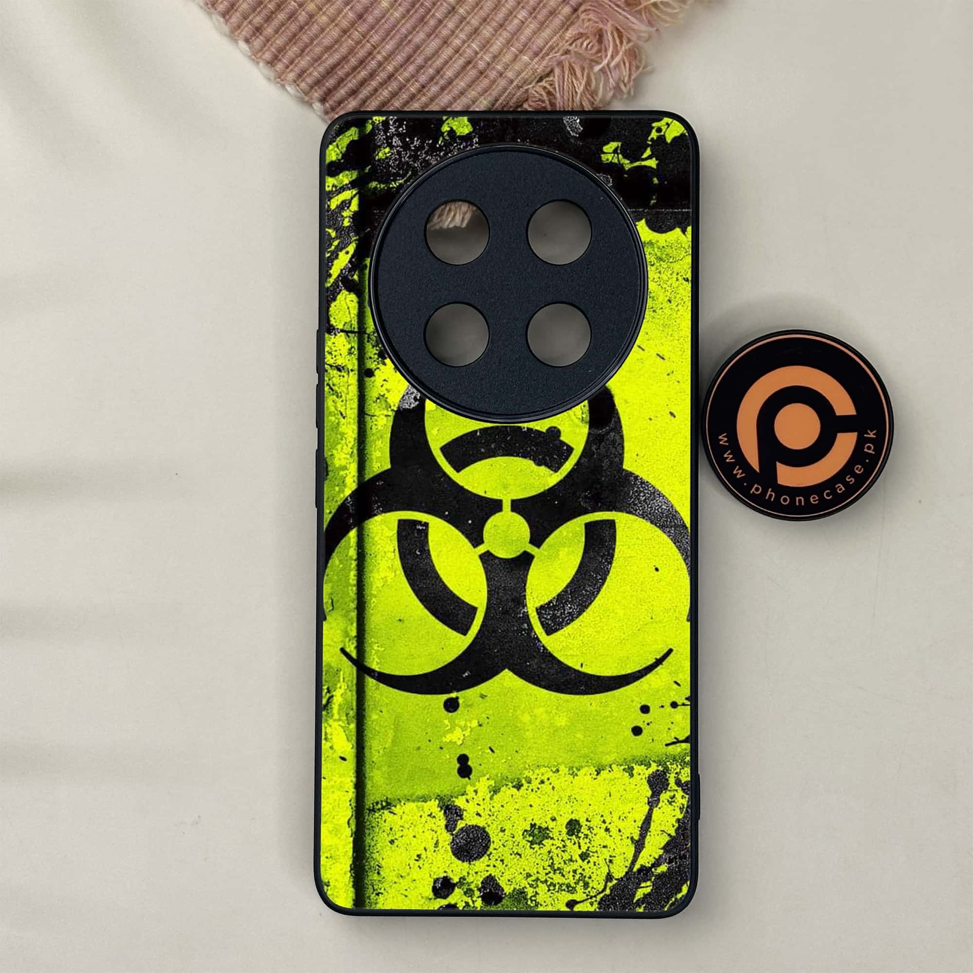 Honor X9c 5G - Biohazard Sign Series - Premium Metal Printed soft Bumper shock Proof Case