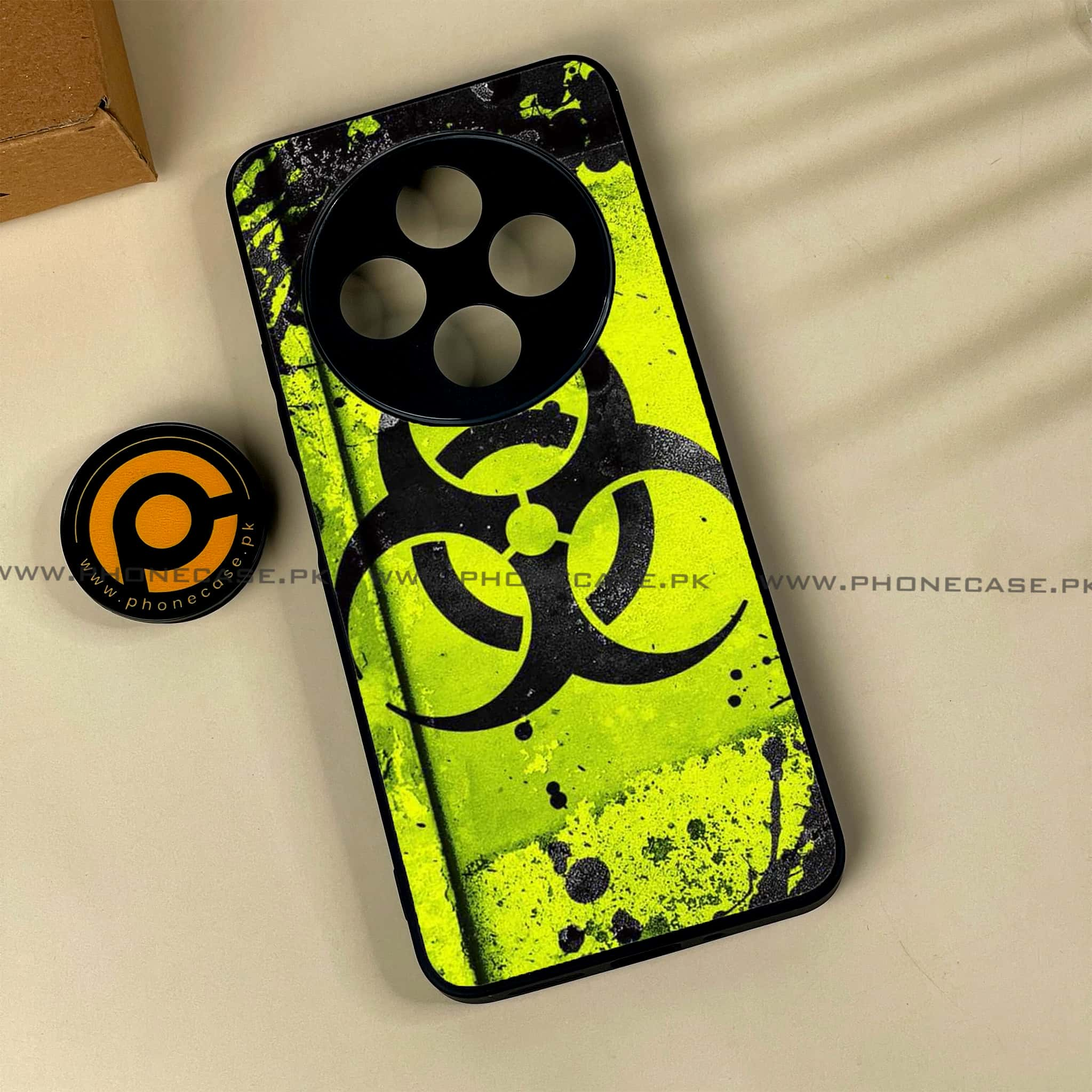 Xiaomi Redmi 14c - Biohazard Sign Series - Premium Printed Glass soft Bumper shock Proof Case