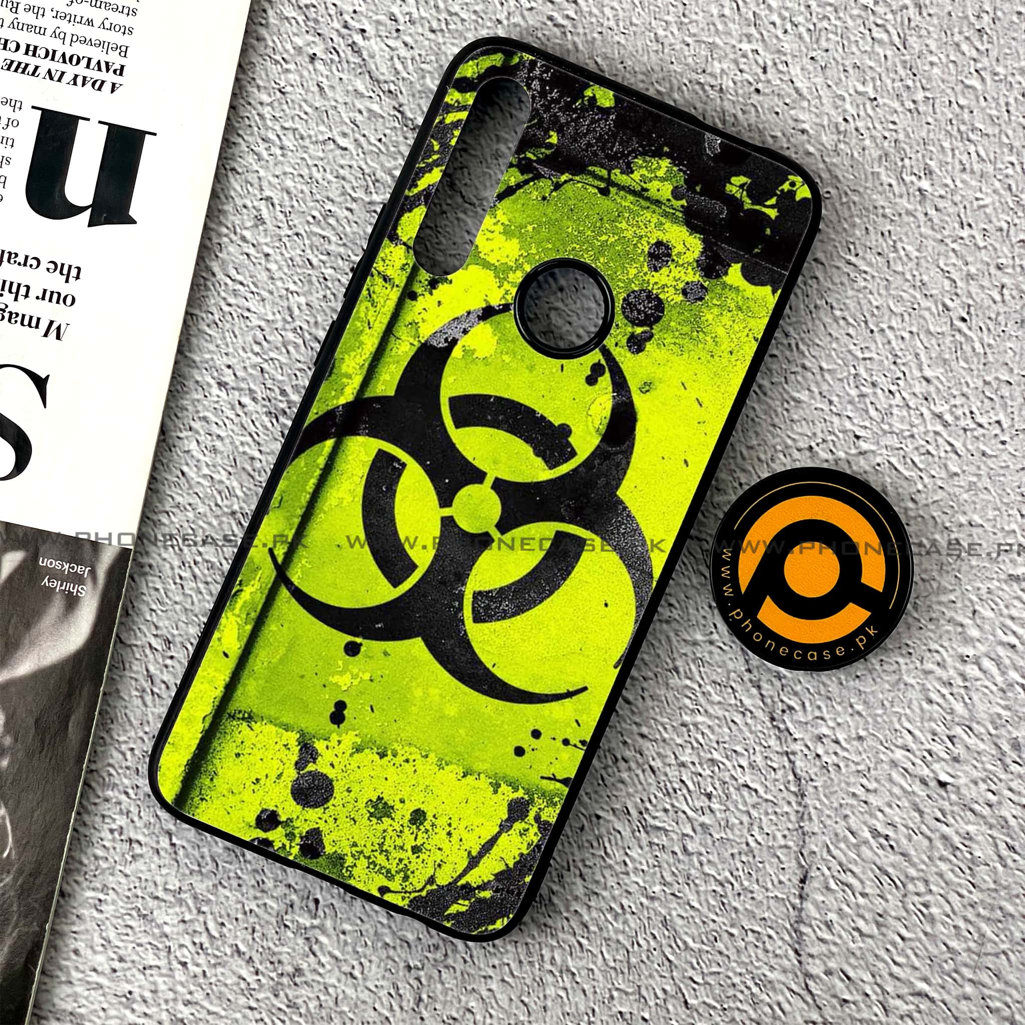 Huawei Y9 Prime (2019) - Biohazard Sign Series - Premium Printed Glass soft Bumper shock Proof Case