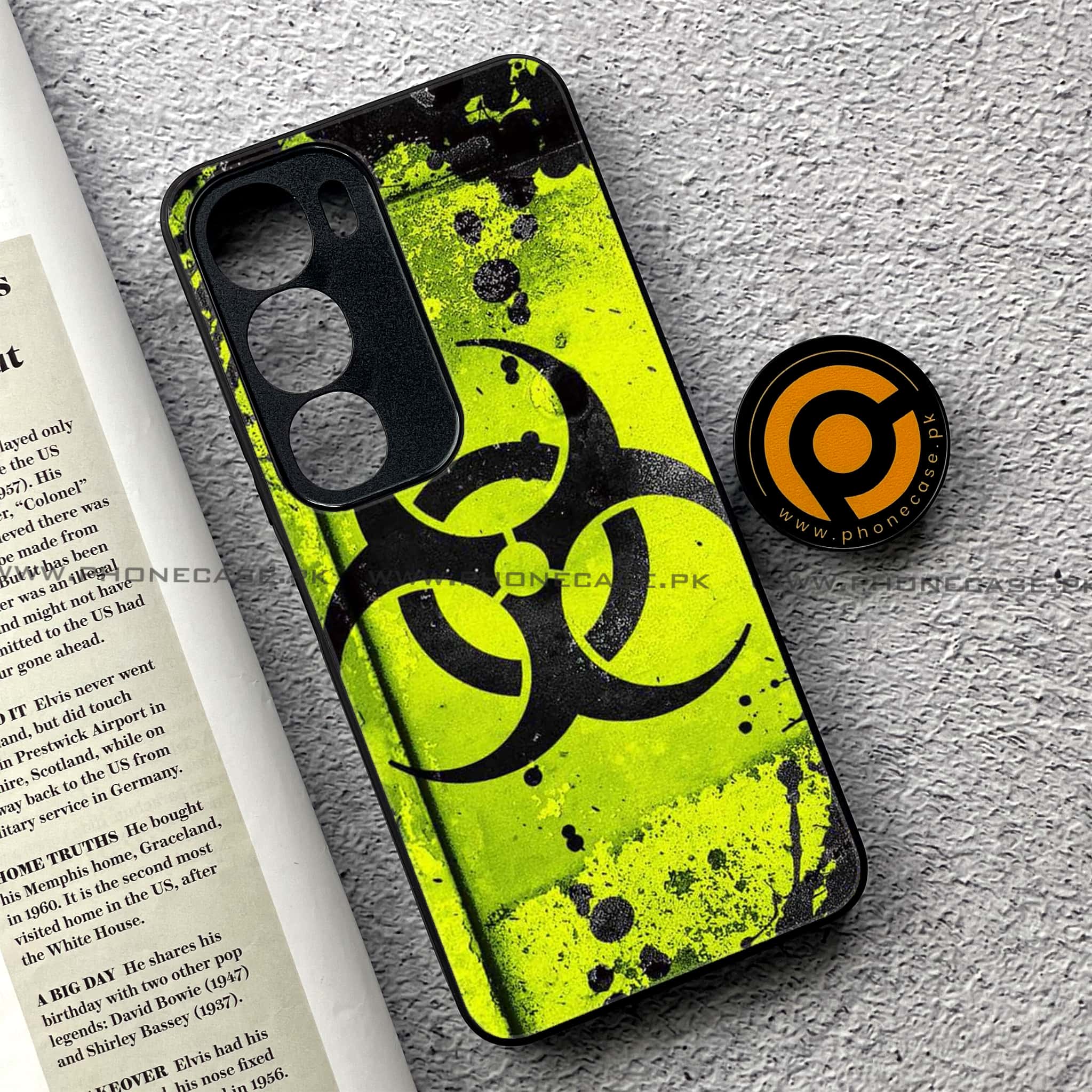 Vivo Y19s Pro - Biohazard Sign Series - Premium Metal Printed soft Bumper shock Proof Case