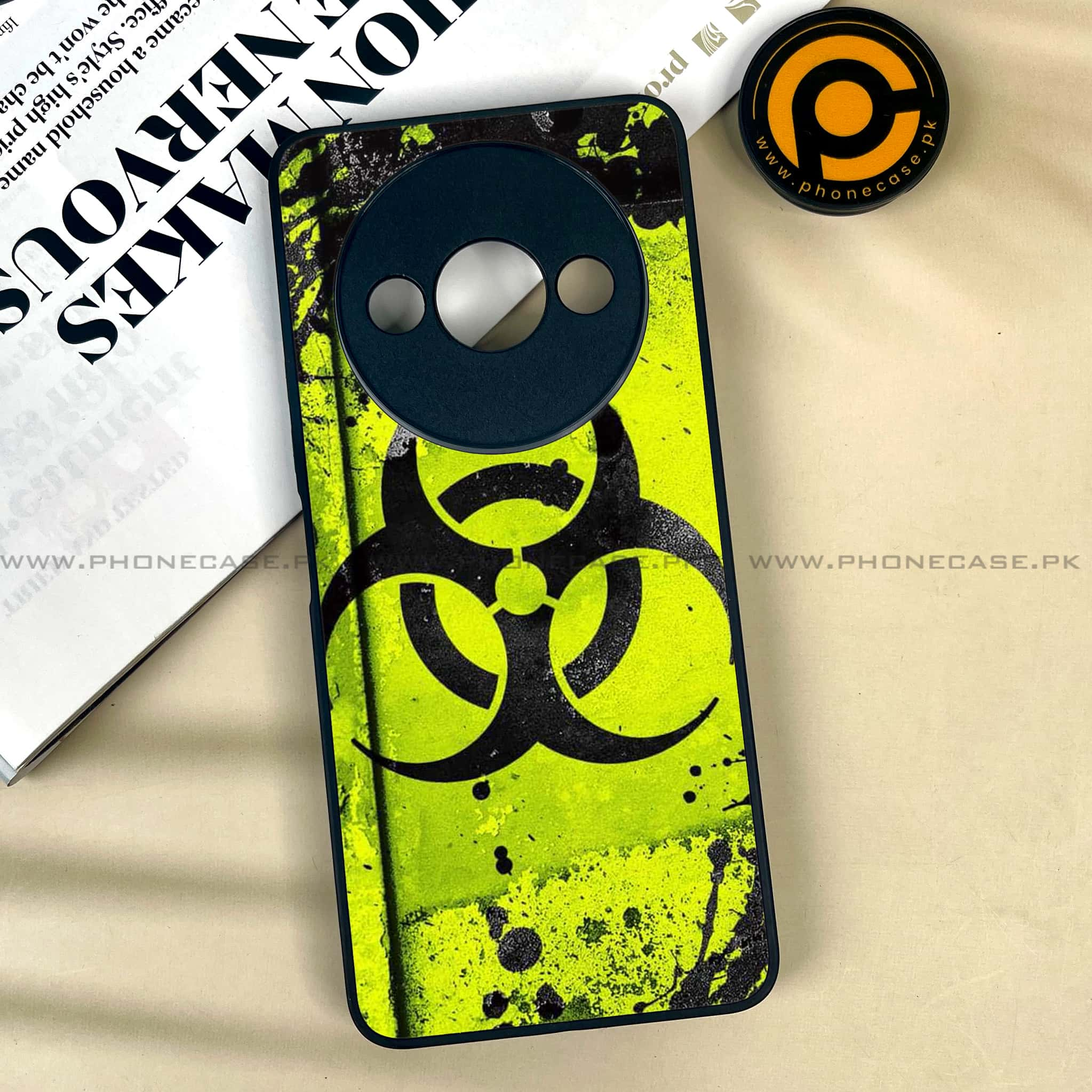 Xiaomi Redmi A3x - Biohazard Sign Series - Premium Printed Metal soft Bumper shock Proof Case