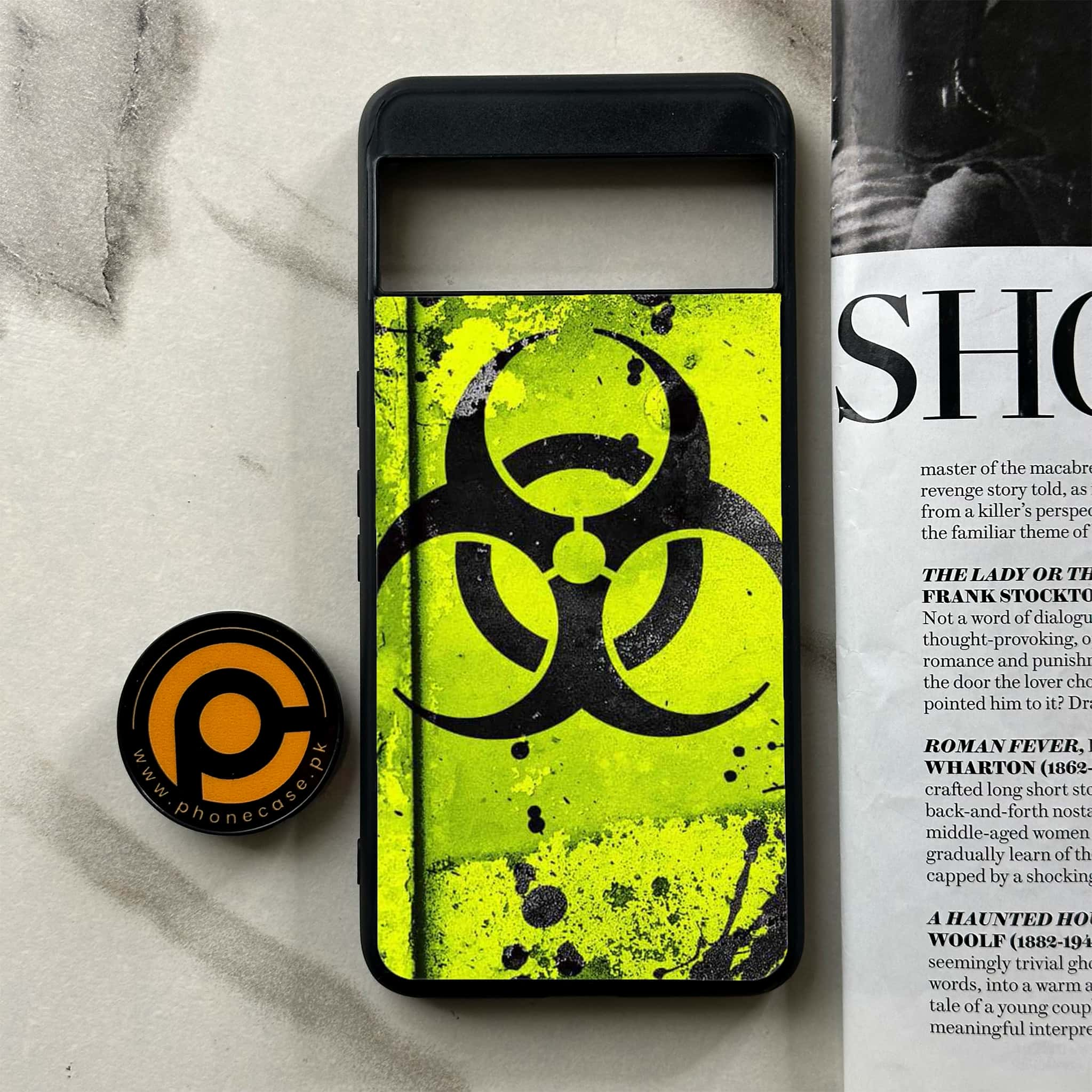 Google Pixel 8 Pro - Biohazard Sign Series - Premium Printed Glass soft Bumper shock Proof Case