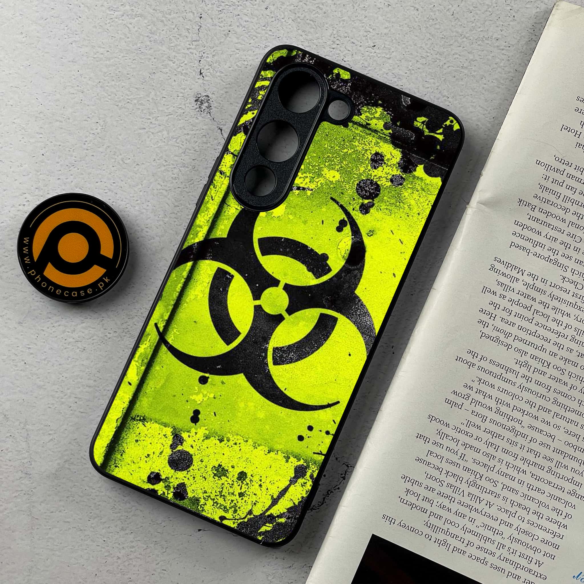 Vivo Y04 - Biohazard Sign Series - Premium Metal Printed Soft Bumper Shockproof Case