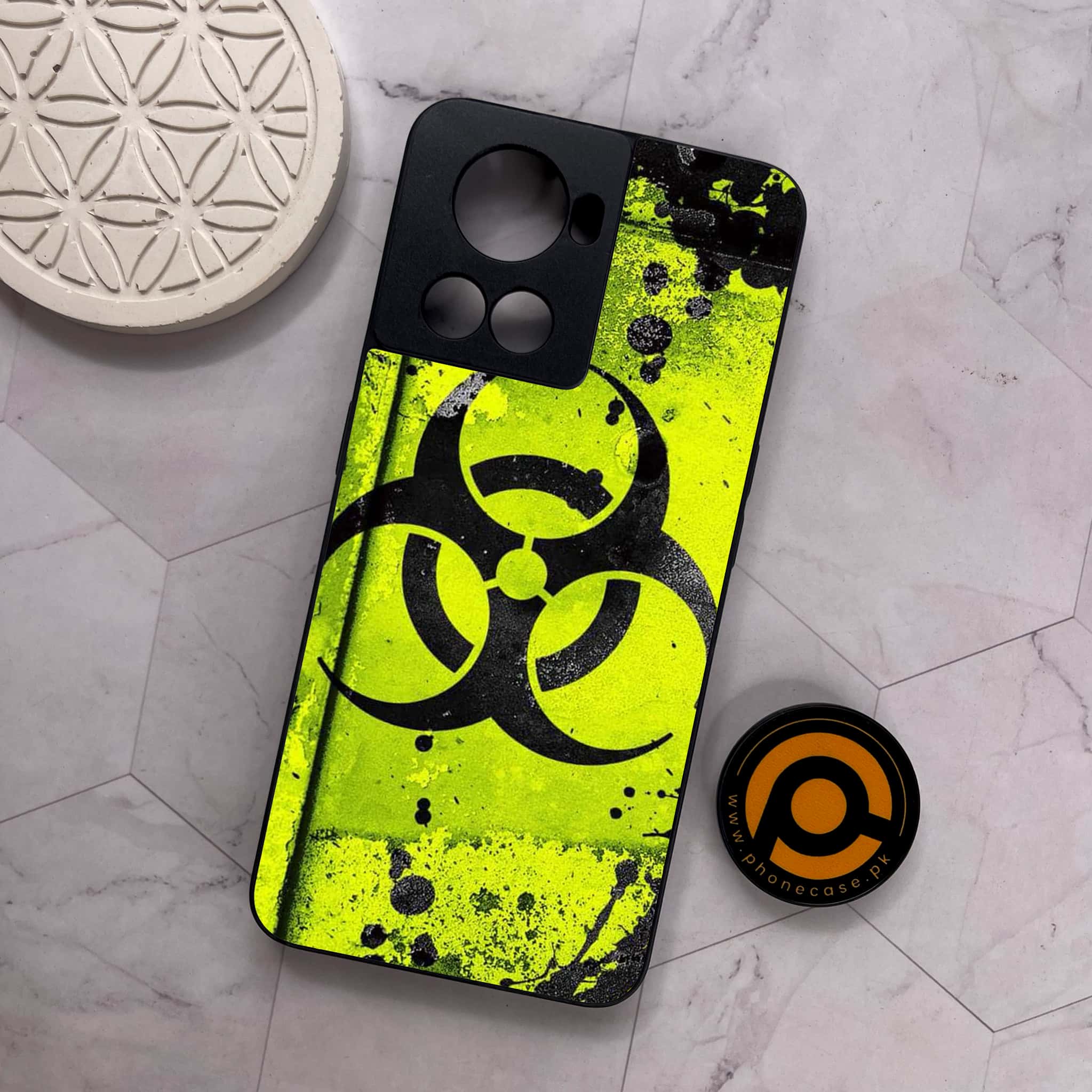 OnePlus 10R - Biohazard Sign Series - Premium Metal Printed soft Bumper shock Proof Case