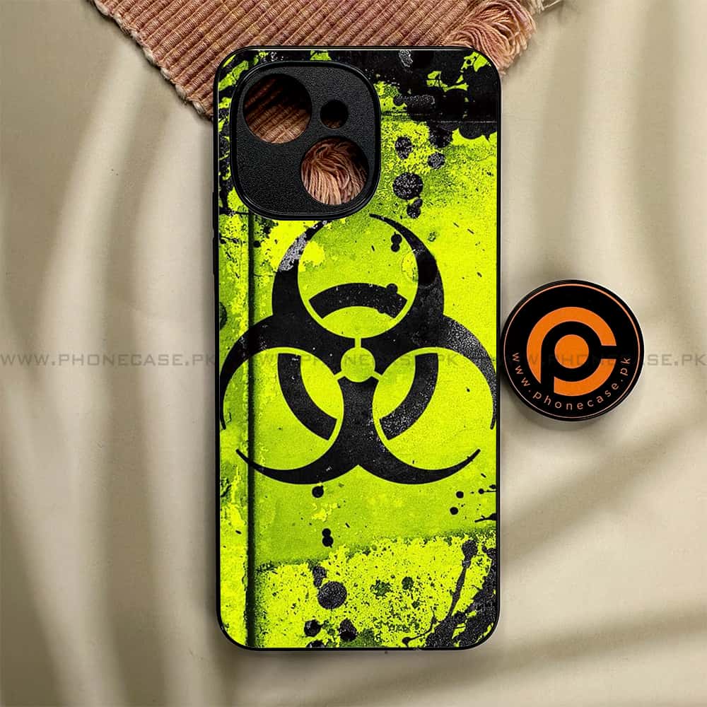 Tecno Spark 40C - Biohazard Sign Series - Premium Metal Printed soft Bumper shock Proof Case