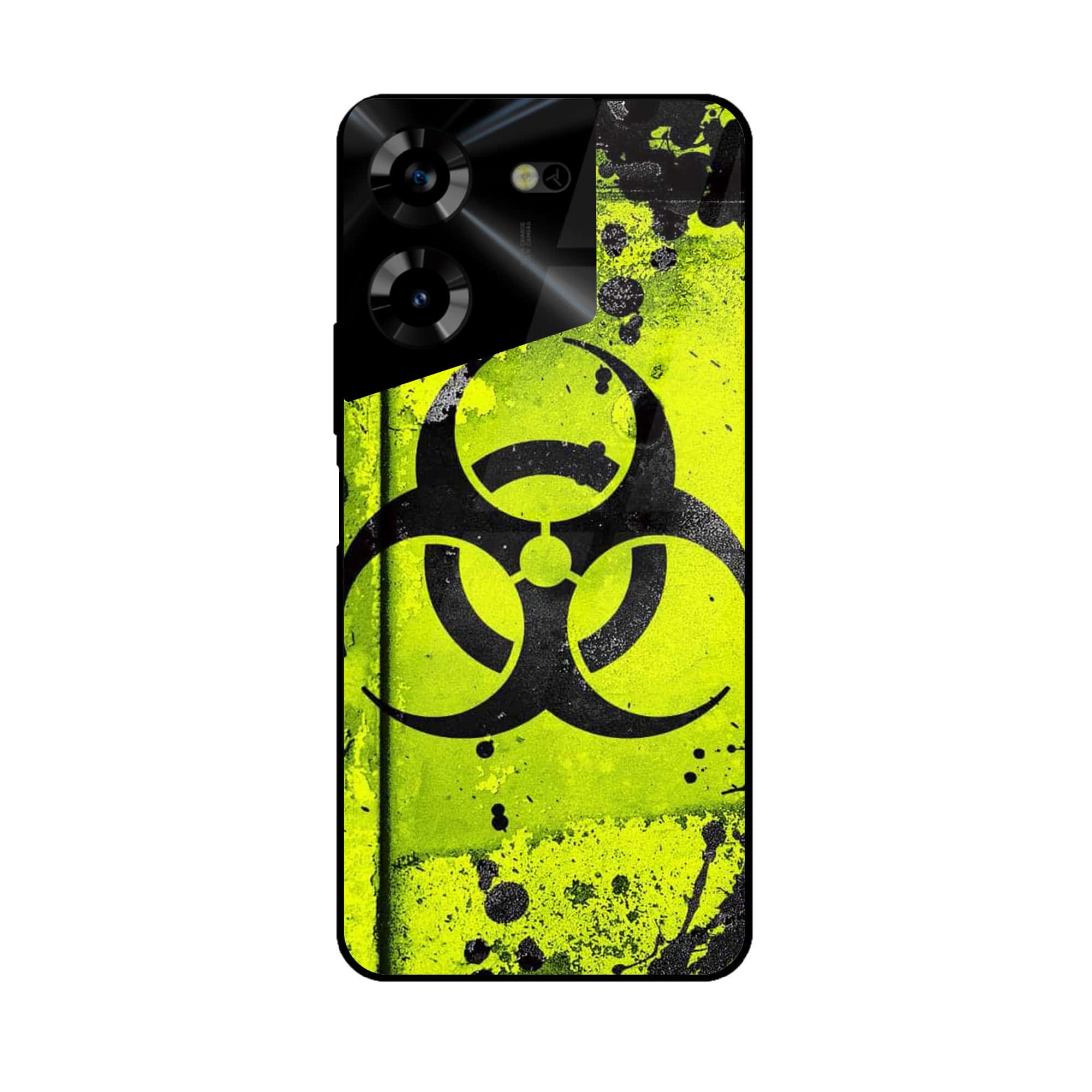 Tecno Pova 5 Pro - Bioharzard Series - Premium Printed Glass soft Bumper shock Proof Case