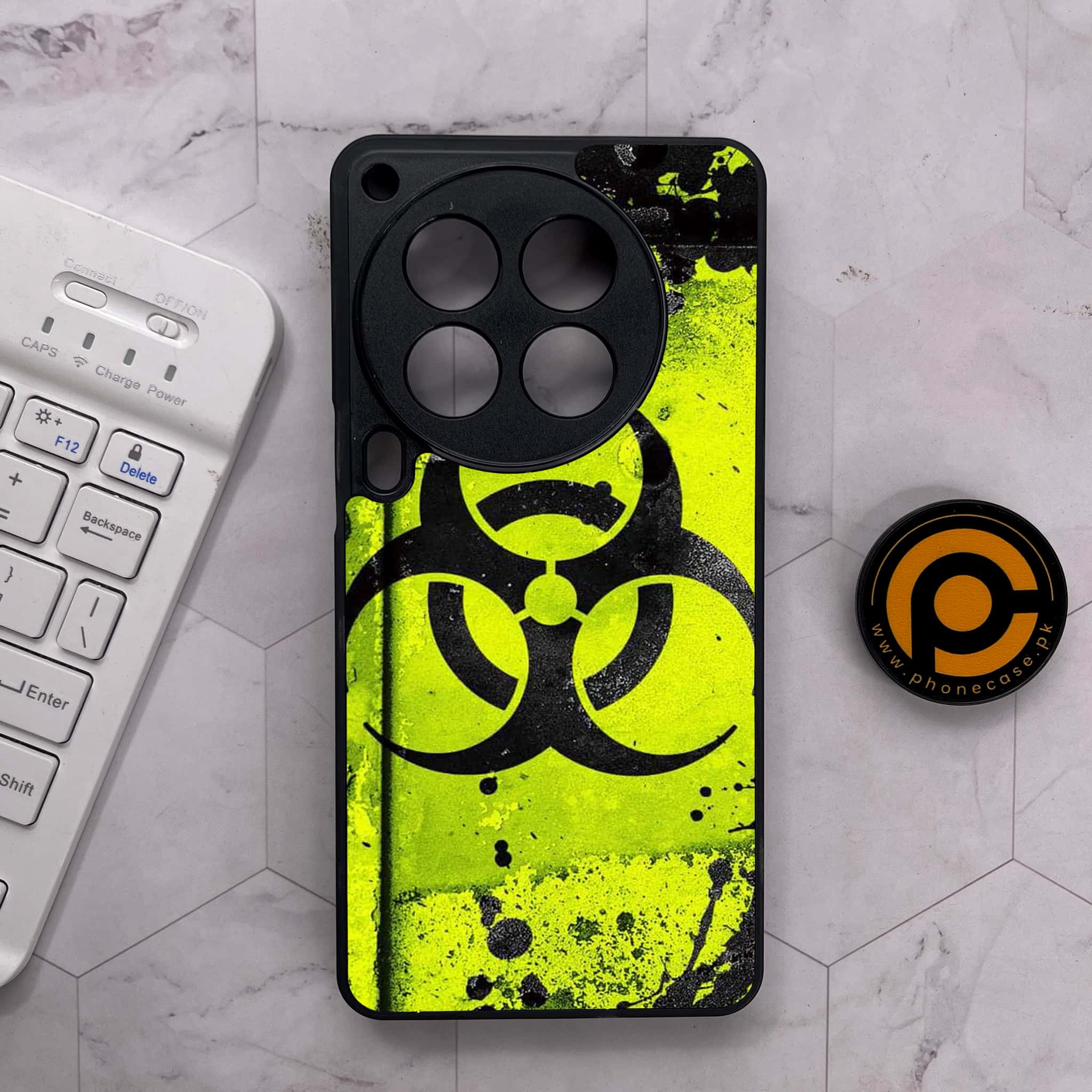 Tecno Camon 30 Premier - Biohazard Sign Series - Premium Metal Printed soft Bumper shock Proof Case
