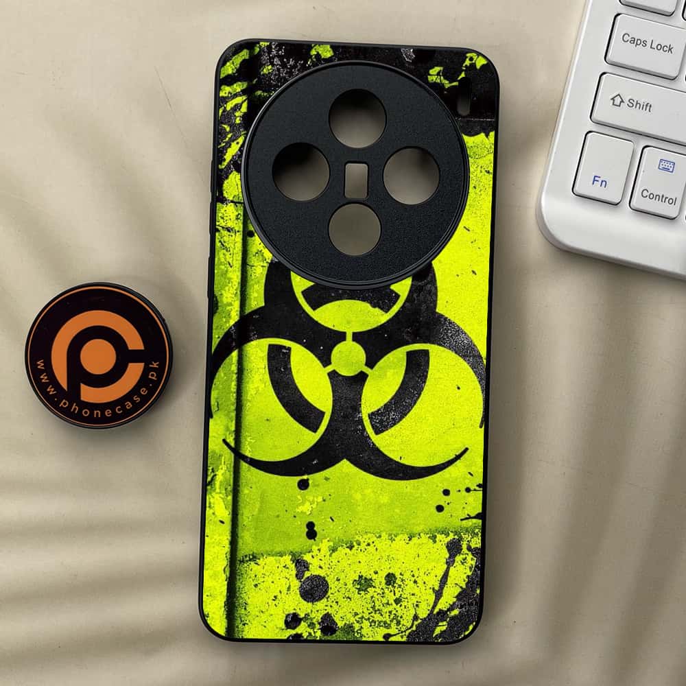 Vivo X200 - Biohazard Sign Series - Premium Metal  Printed soft Bumper shock Proof Case