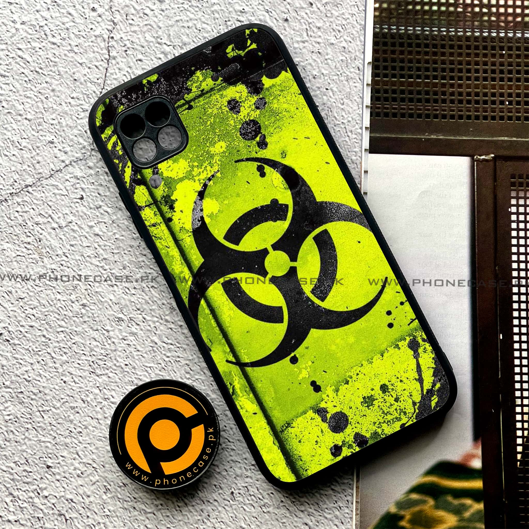 Huawei P40 Lite - Biohazard Sign Series - Premium Printed Glass soft Bumper shock Proof Case