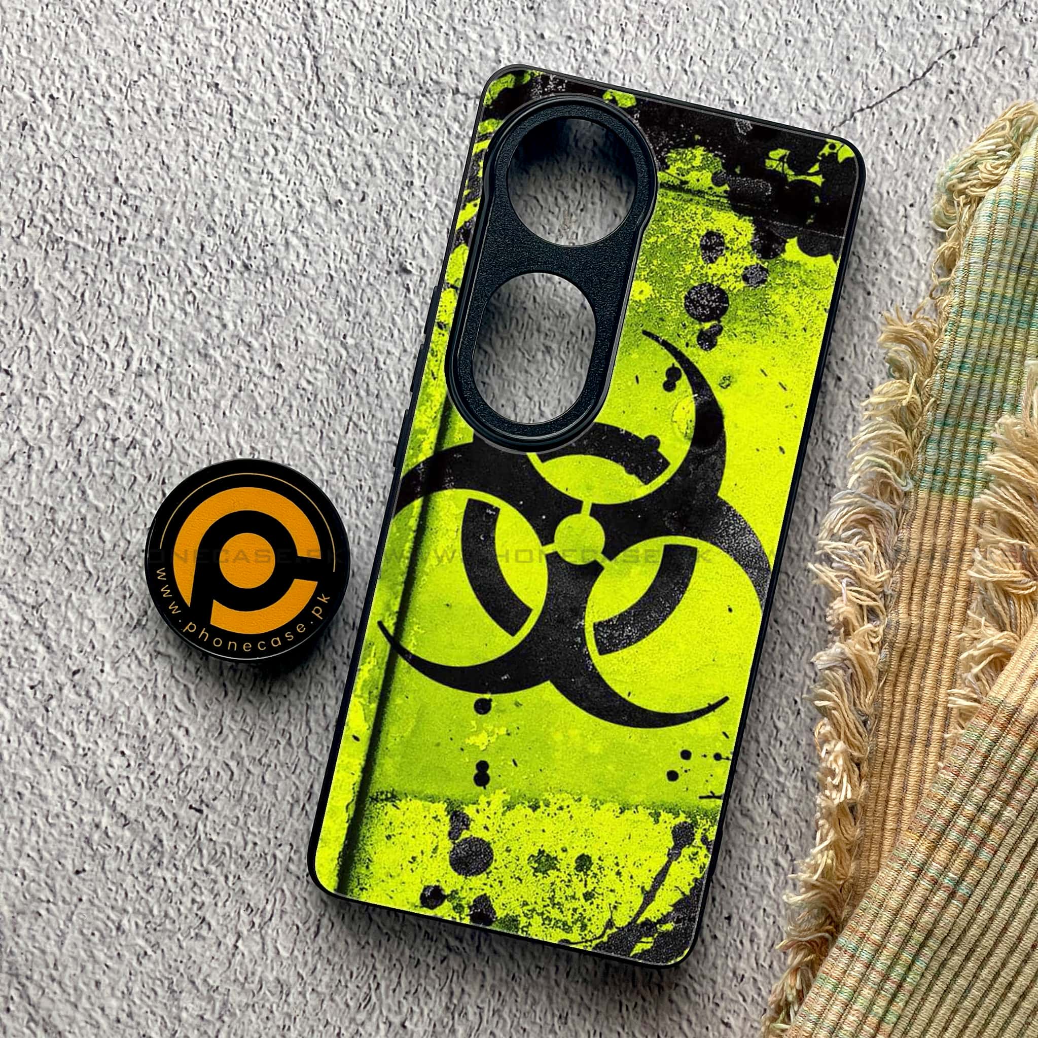Vivo V40 Pro - Biohazard Sign Series - Premium Metal Printed soft Bumper shock Proof Case