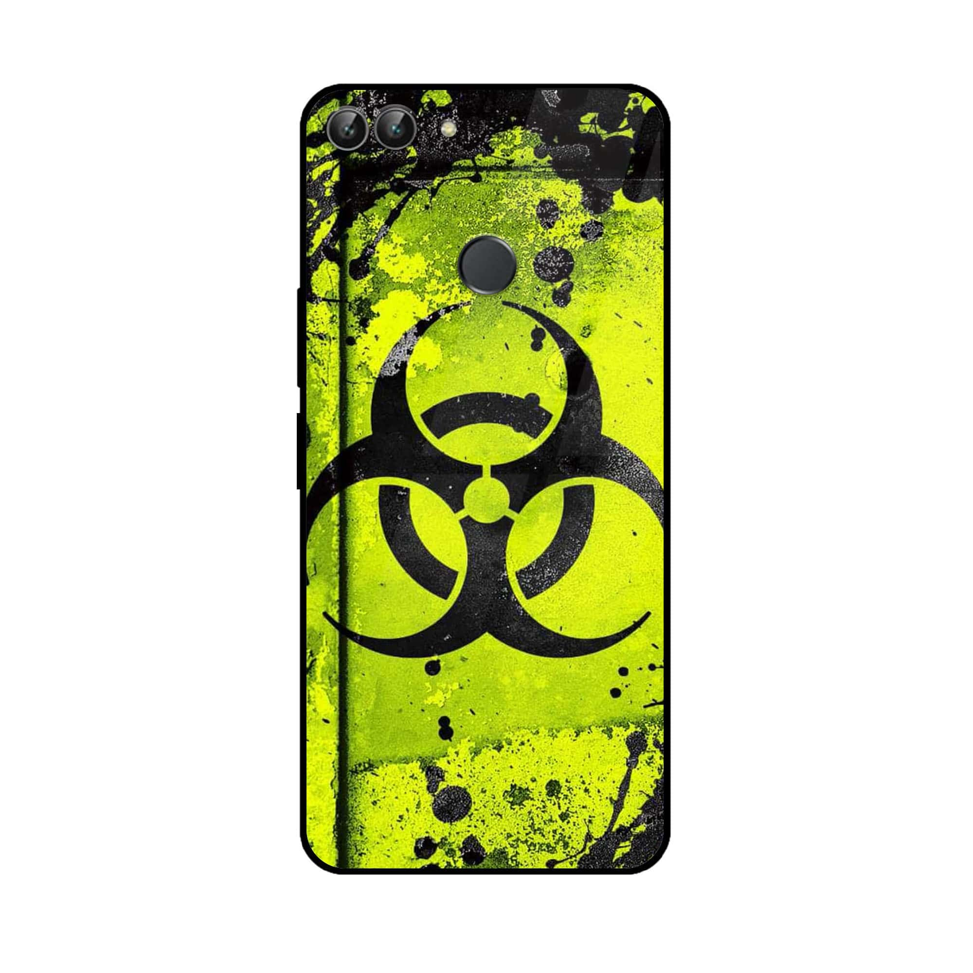 Huawei P Smart - Biohazard Sign Series - Premium Printed Glass soft Bumper shock Proof Case