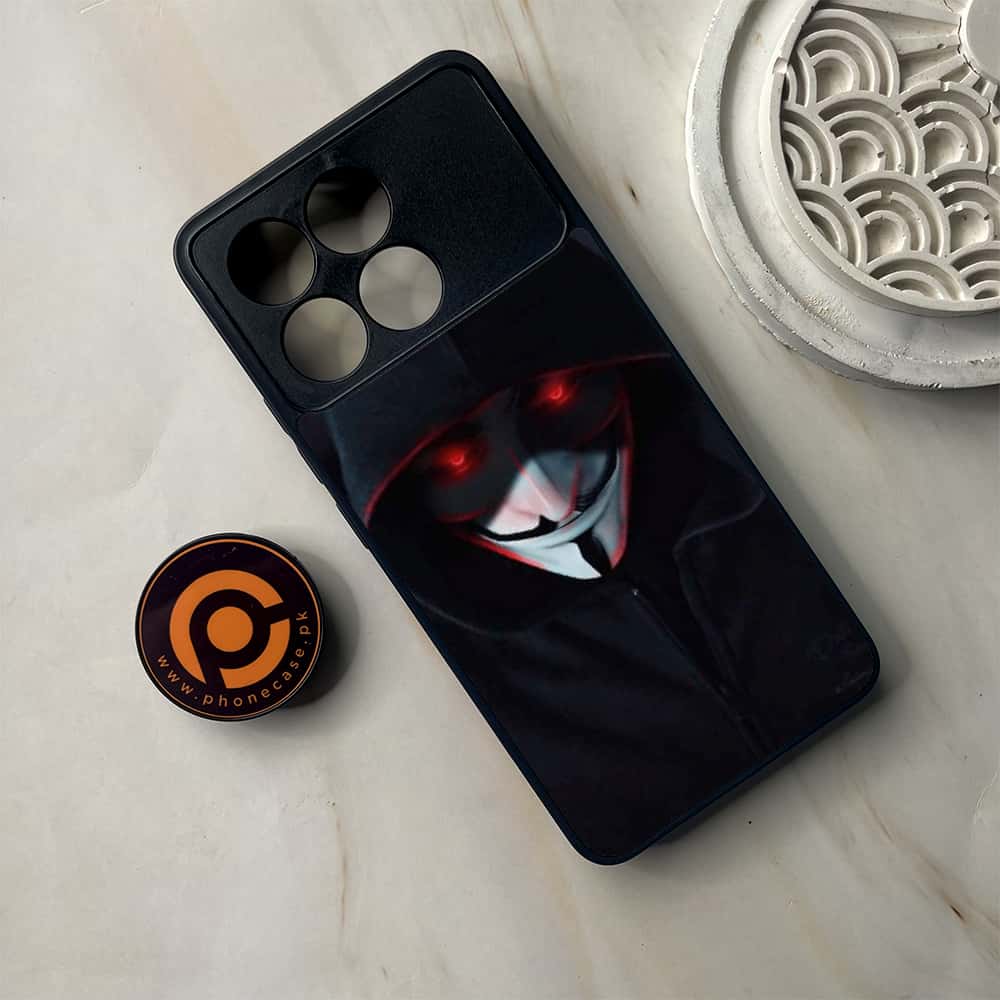 Xiaomi Poco F6 Pro - Black Art Series - Premium Metal Printed soft Bumper shock Proof Case